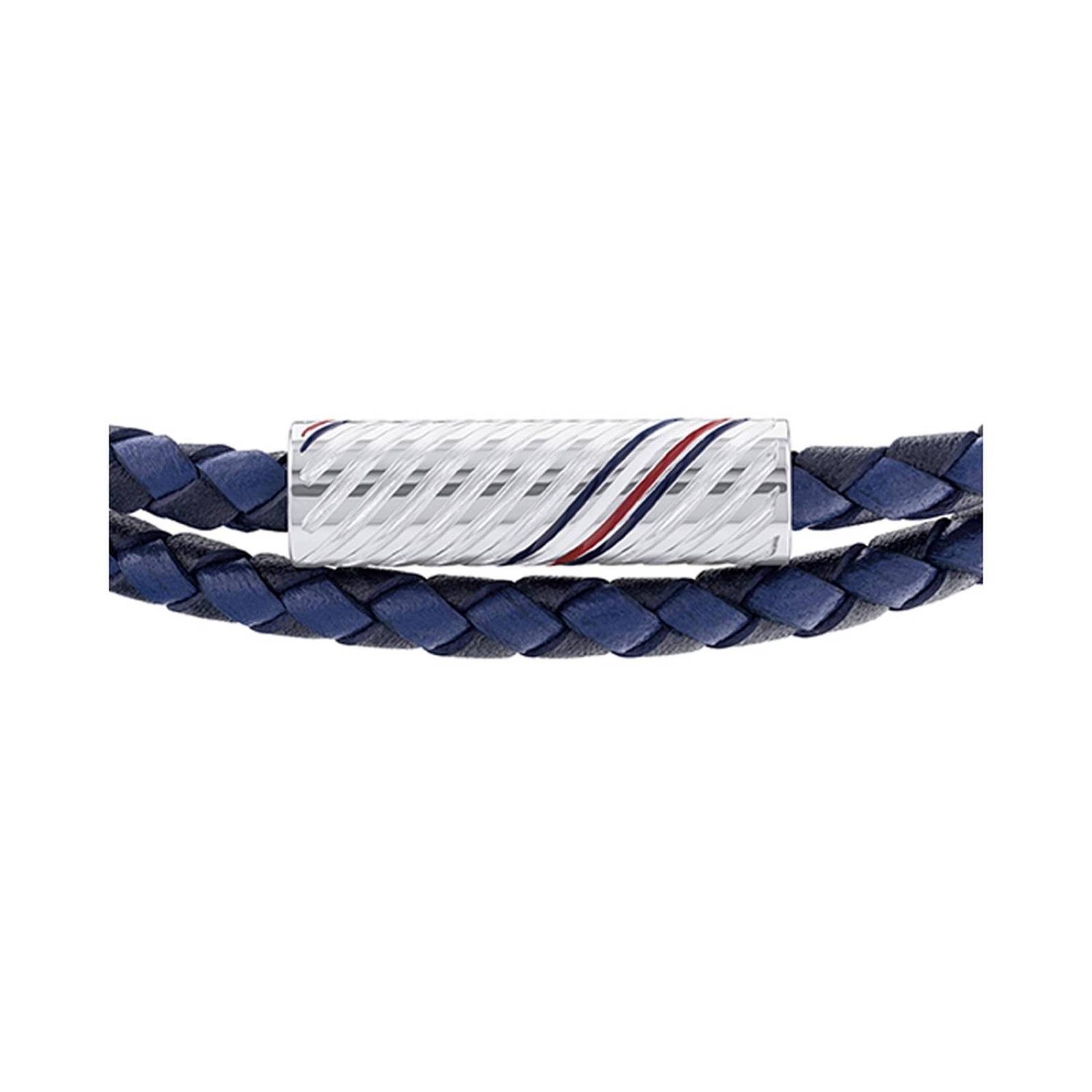 Pulsera Tommy Hilfiger 2.0 Double Wrap Braid Azul Hombre