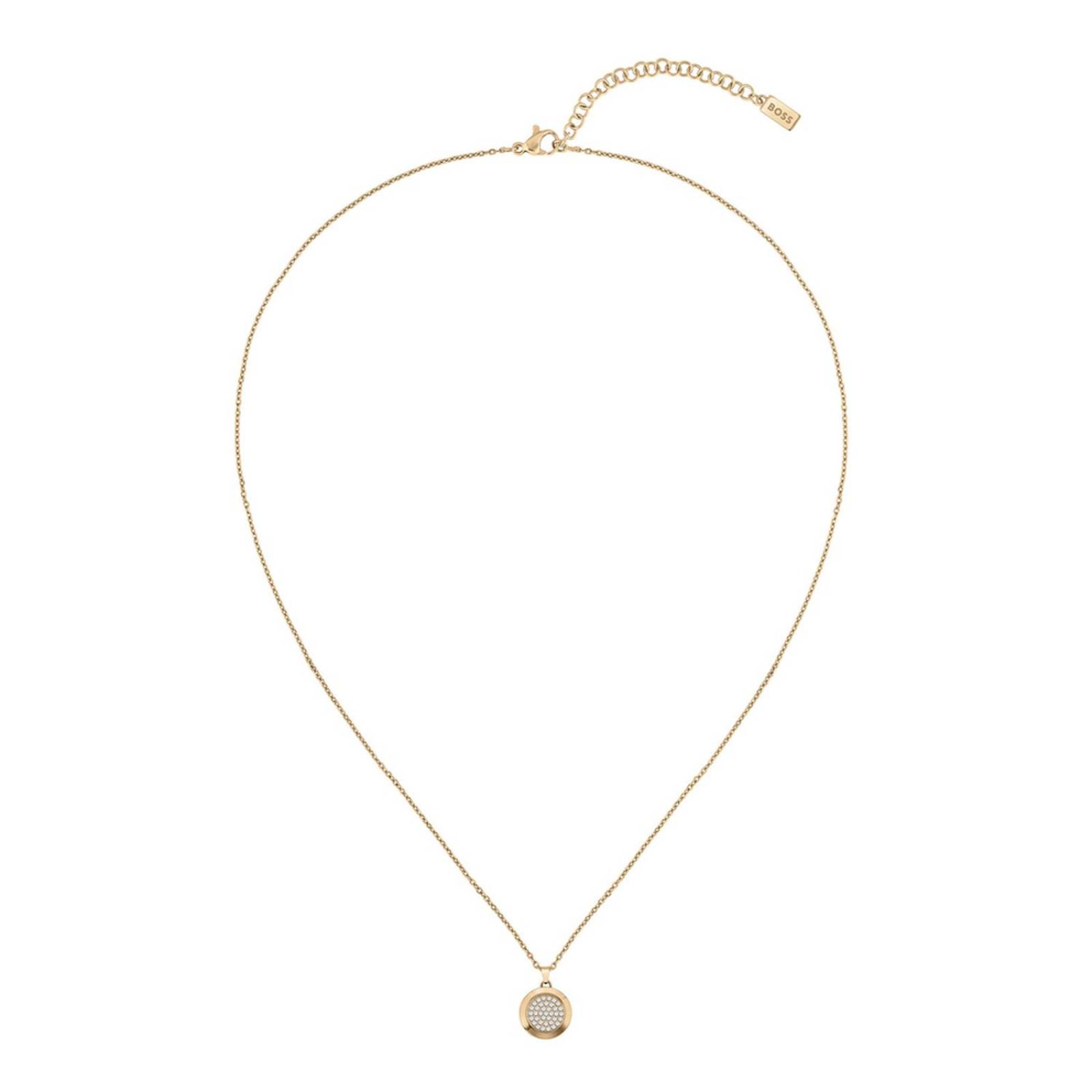 Collar Hugo Boss Medallion Dorado para Mujer 