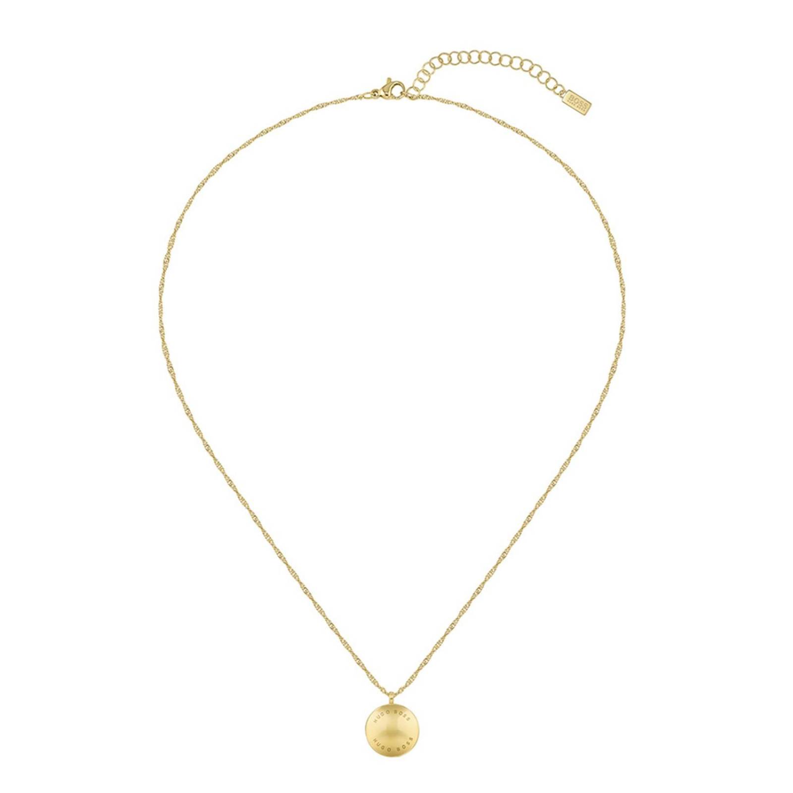 Collar Hugo Boss Medallion Dorado para Mujer 
