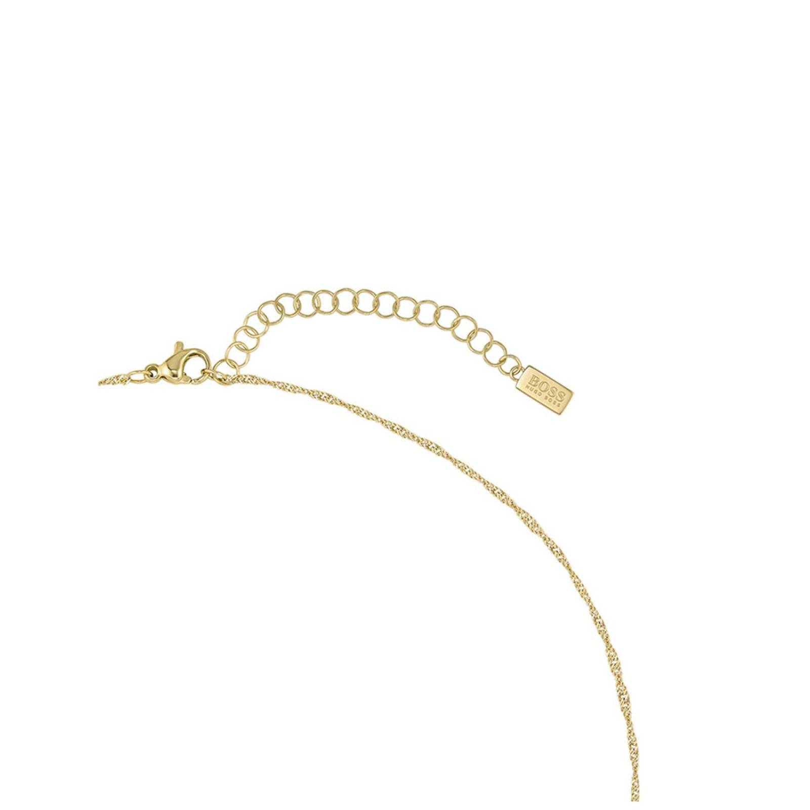 Collar Hugo Boss Medallion Dorado para Mujer 