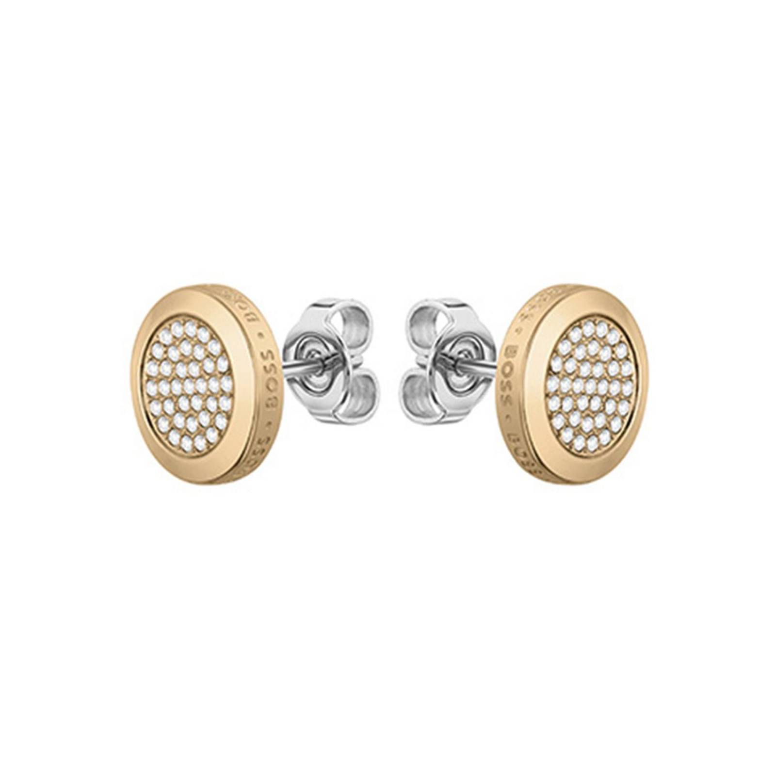 Aretes Hugo Boss Medallion Dorado para Mujer