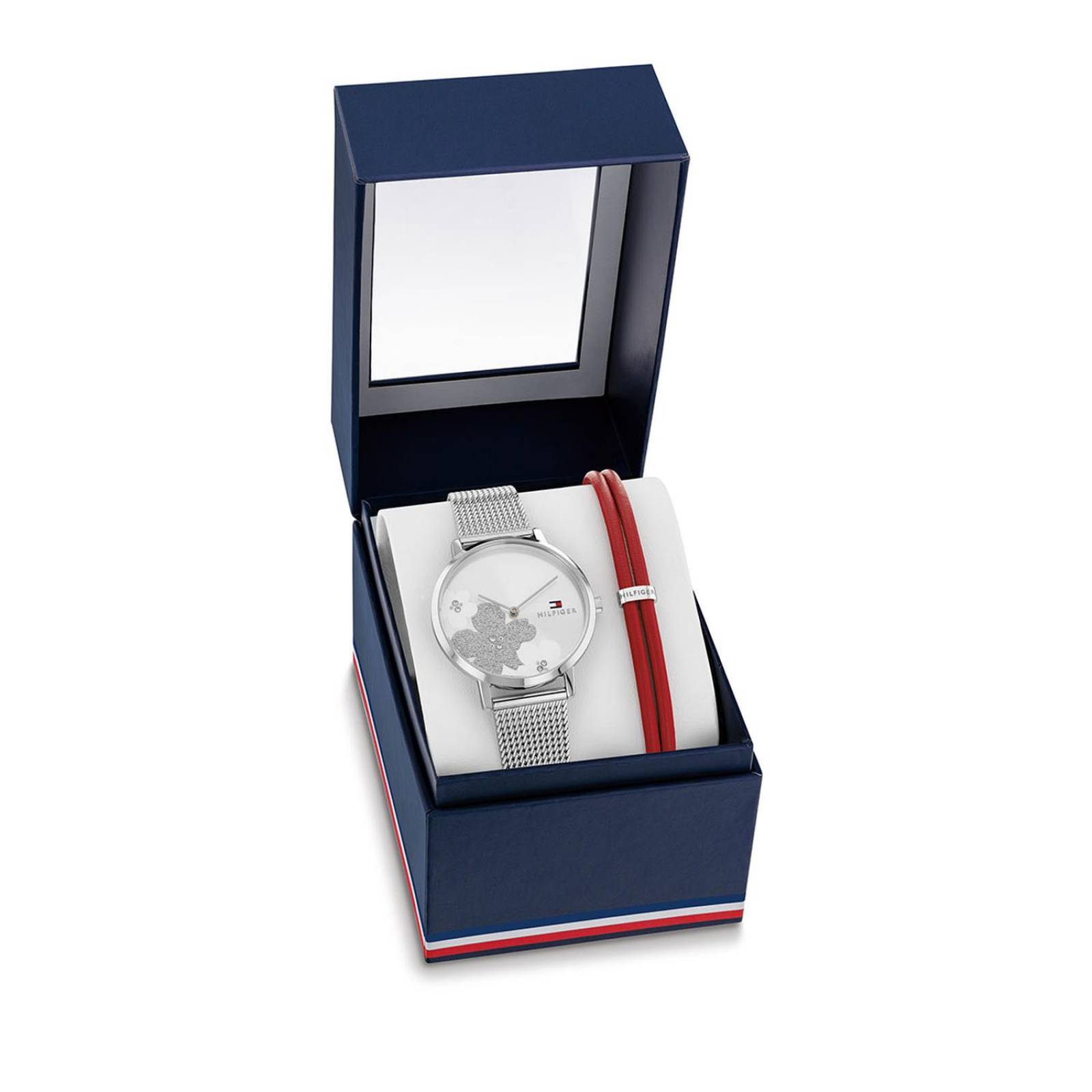 Set Reloj Pulsera Tommy Hilfiger Mujer Acero 2770155 Gift 