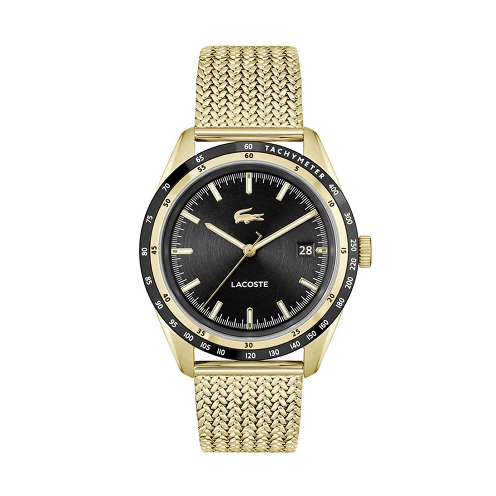 Reloj Lacoste Hombre Acero Chapado Oro 2011295 Everett 