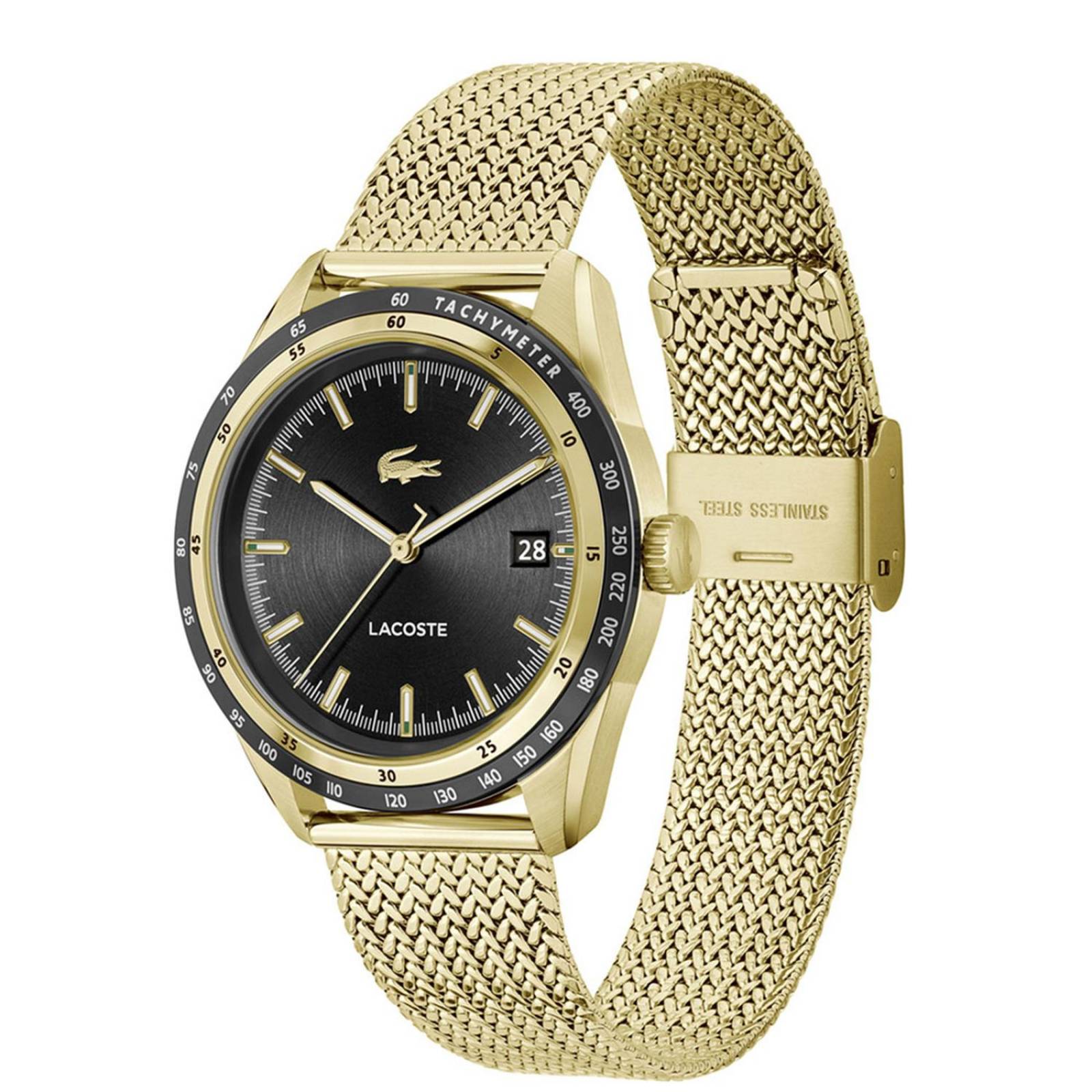 Reloj Lacoste Hombre Acero Chapado Oro 2011295 Everett 