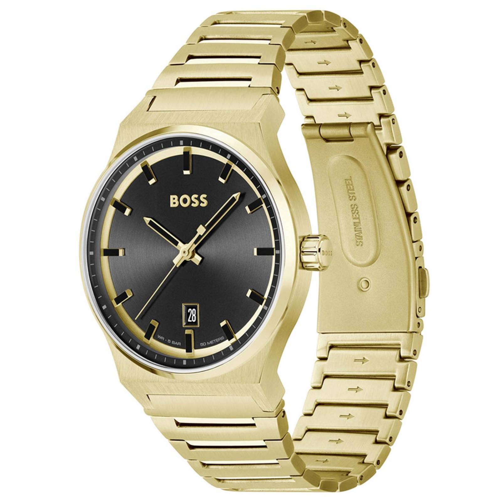 Reloj Hugo Boss Hombre Acero Chapado Oro 1514077 Candor