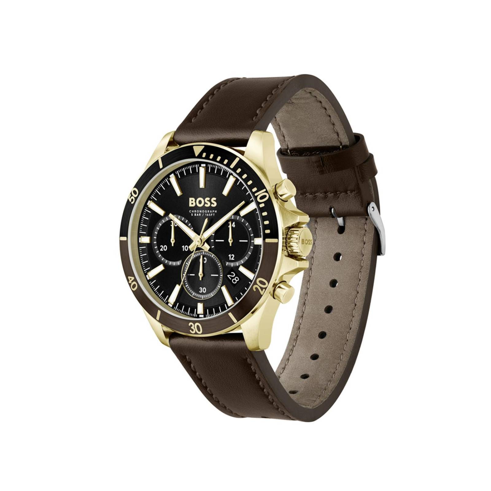 Reloj Hugo Boss Hombre Cuero 1514100 Troper Cronógrafo