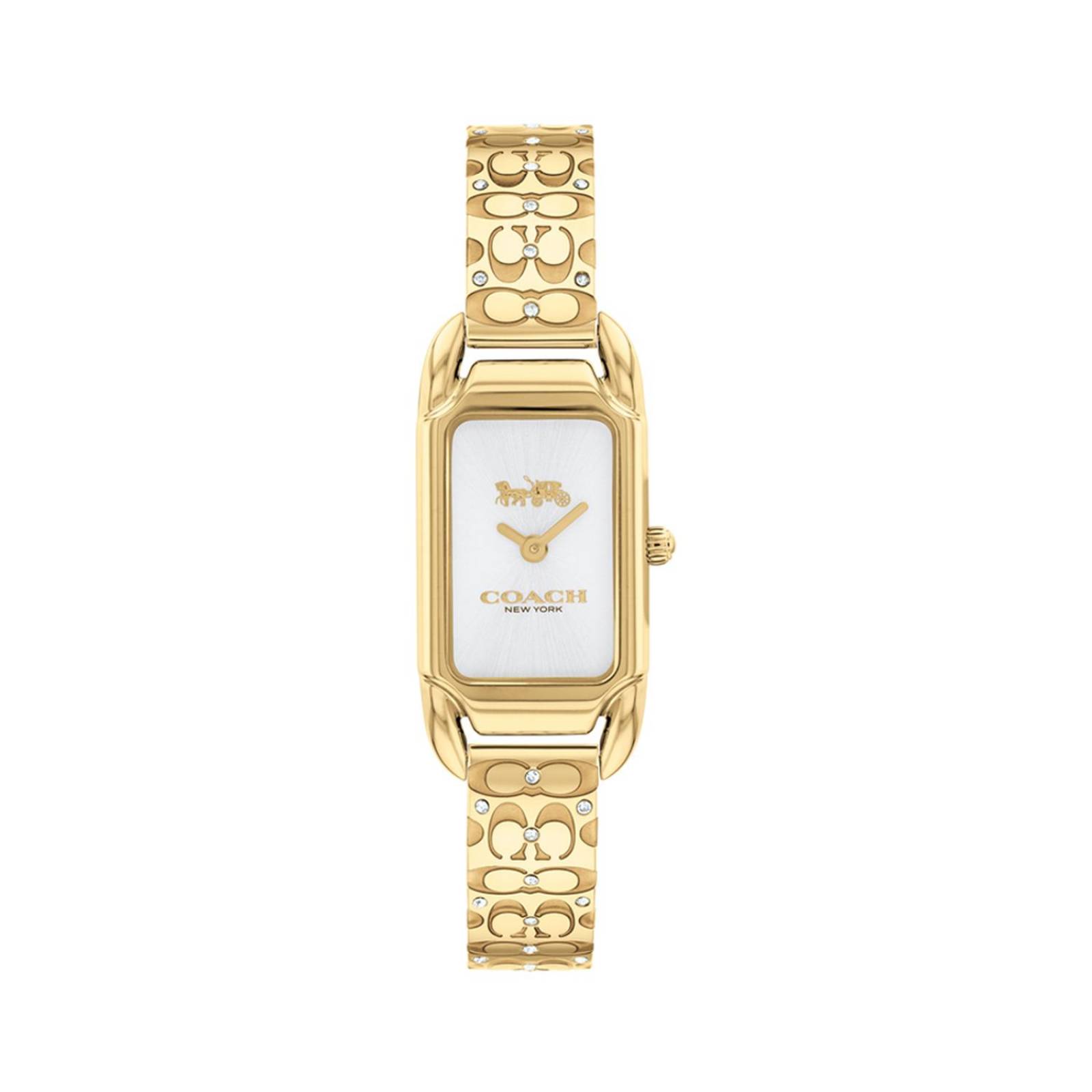 Reloj Coach Mujer Acero Chapado Oro Cristales 14504196 Cadie 