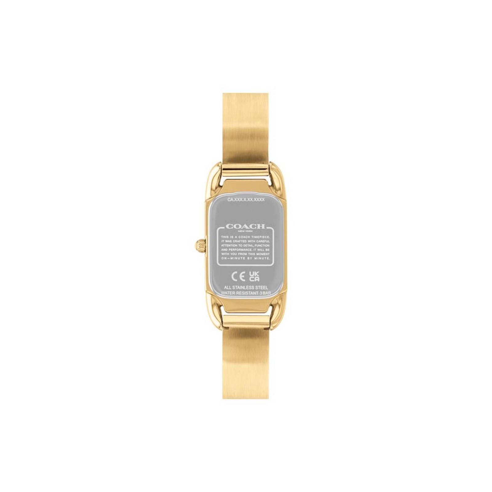 Reloj Coach Mujer Acero Chapado Oro Cristales 14504196 Cadie 