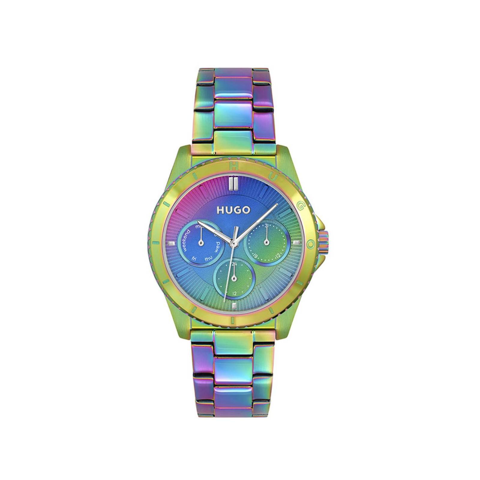 Reloj Hugo Boss Mujer Acero Inox 1540160 #Dance Rainbow 