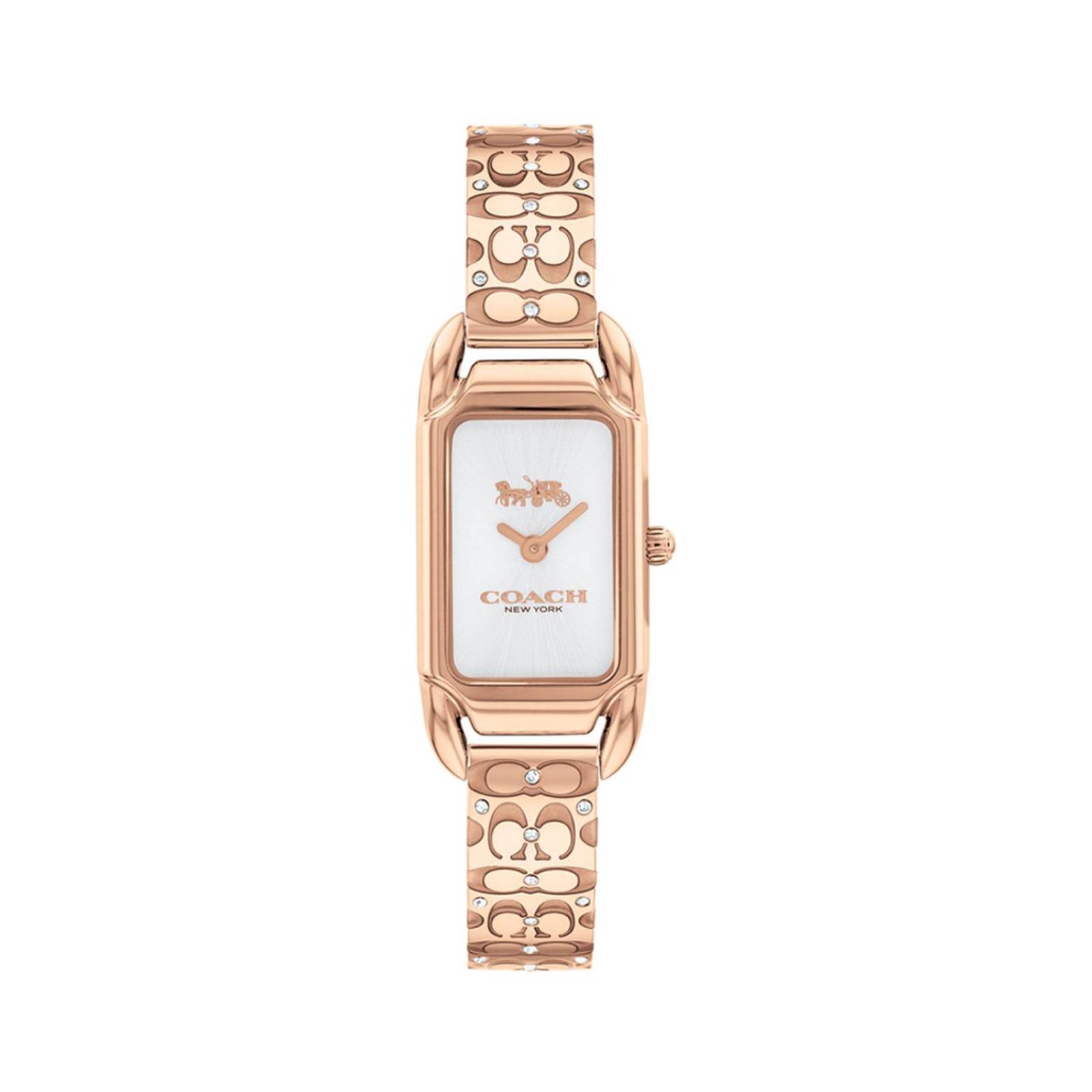 Reloj Coach Mujer Acero Chapado Oro Cristales 14504197 Cadie 