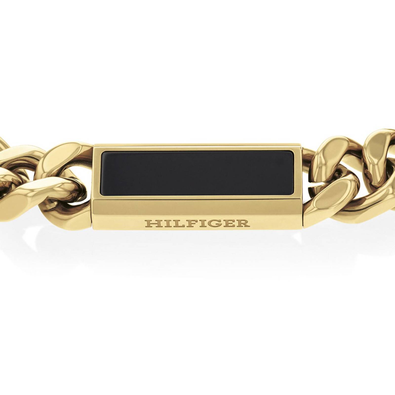 Pulsera Tommy Hilfiger Semi Precious Acero Chapa Oro Hombre 