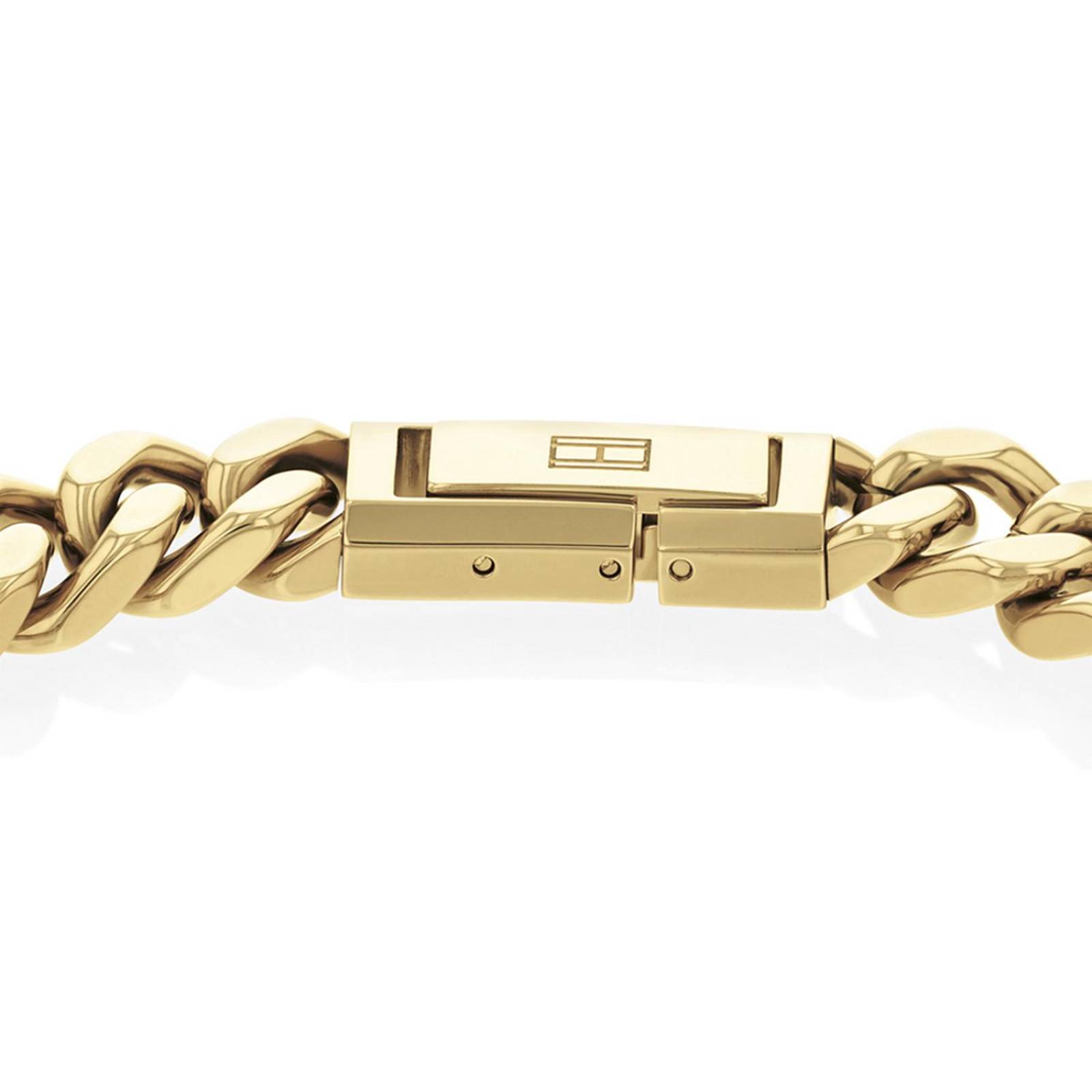 Pulsera Tommy Hilfiger Semi Precious Acero Chapa Oro Hombre 