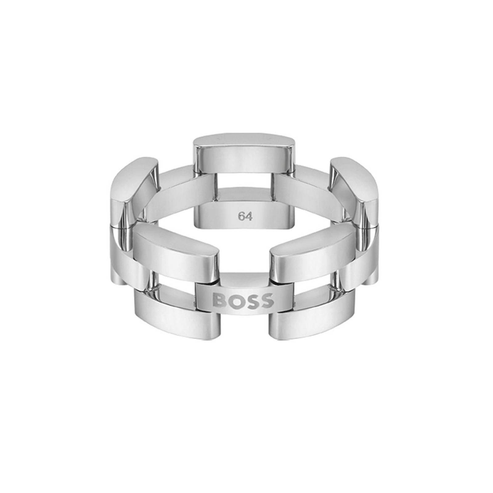 Anillo Hugo Boss Sway Plateado Acero inoxidable para Hombre 