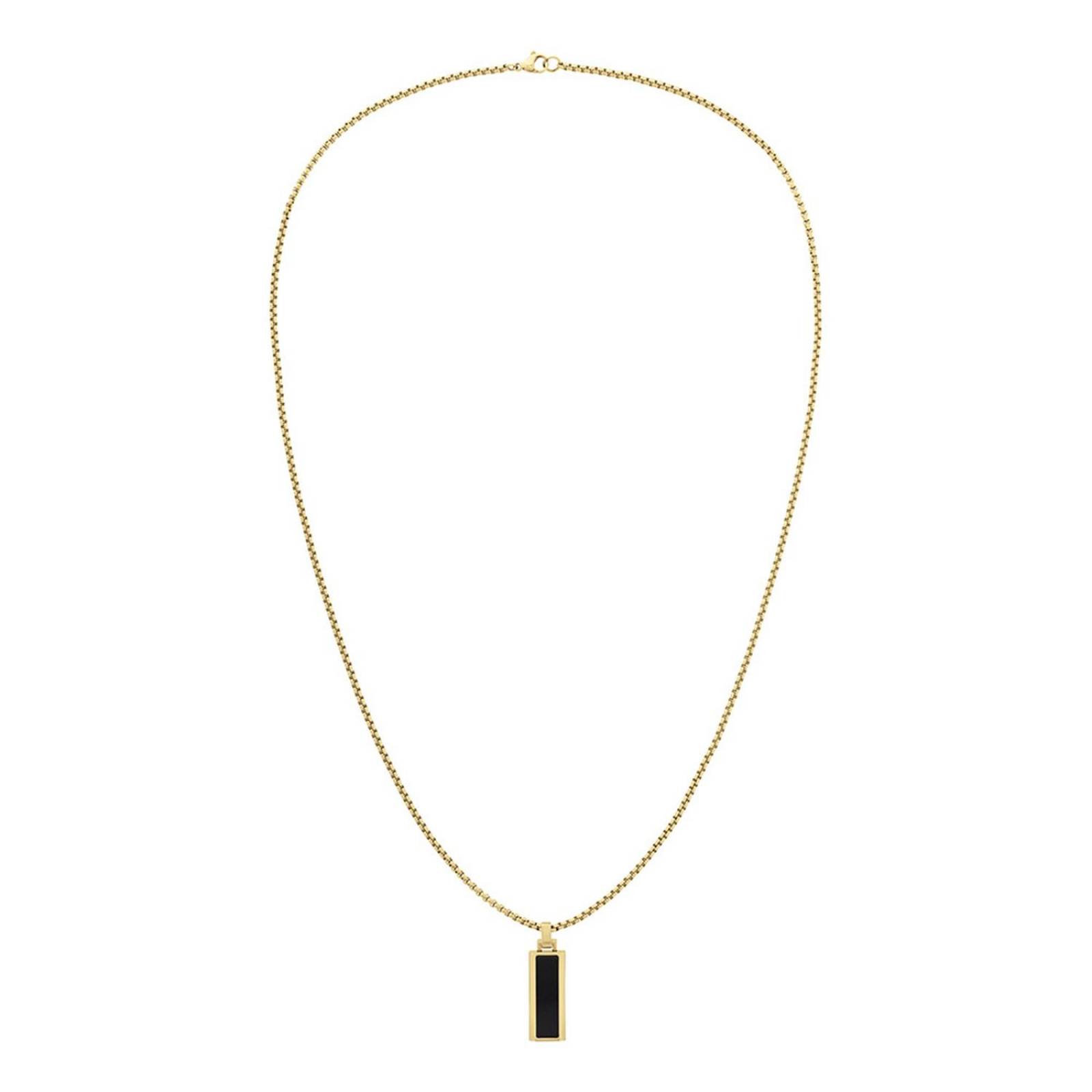 Collar Tommy Hilfiger Semi Precious Acero Chapa Oro Hombre 