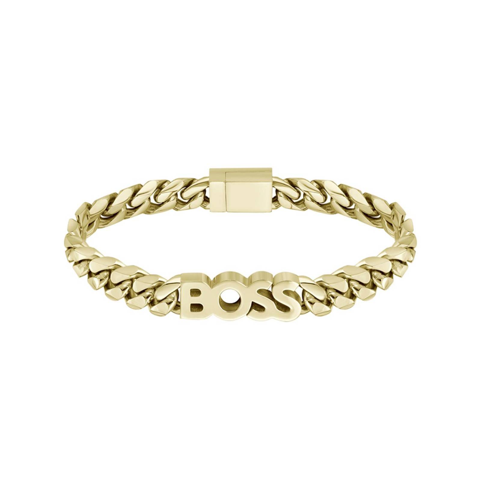 Pulsera Hugo Boss Kassy Dorado Acero Chapa Oro para Hombre 
