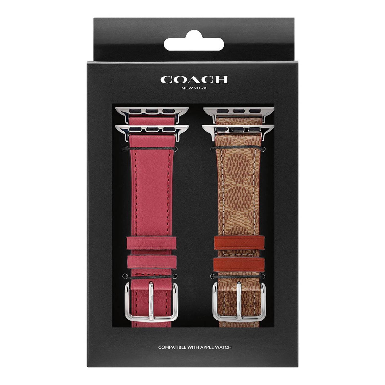 Set Correa Coach Piel Compatible Apple Watch Casual 