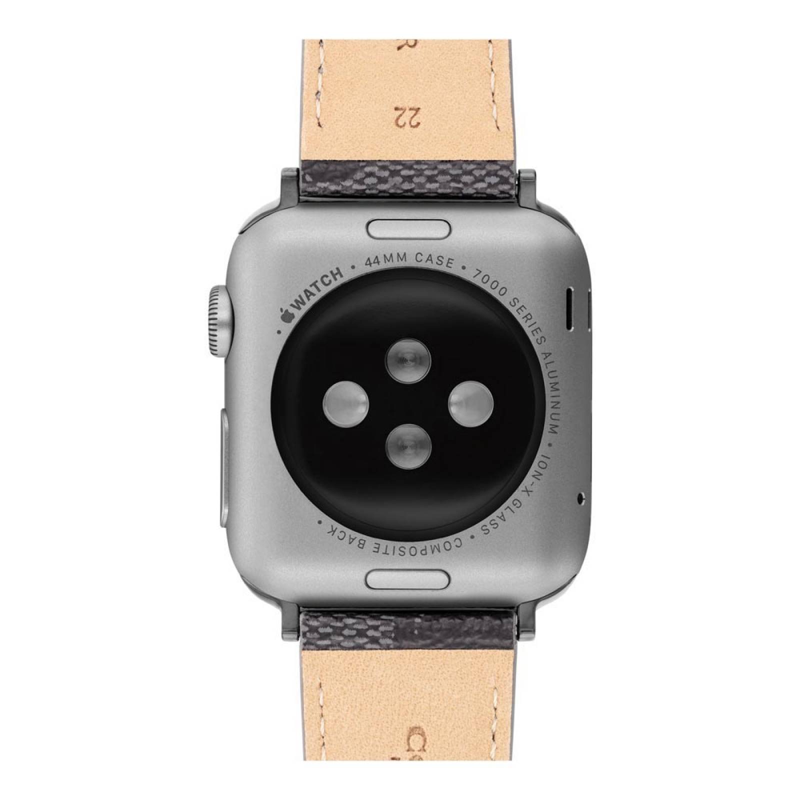 Correa Coach Canvas Leather Compatible Apple Watch Hombre