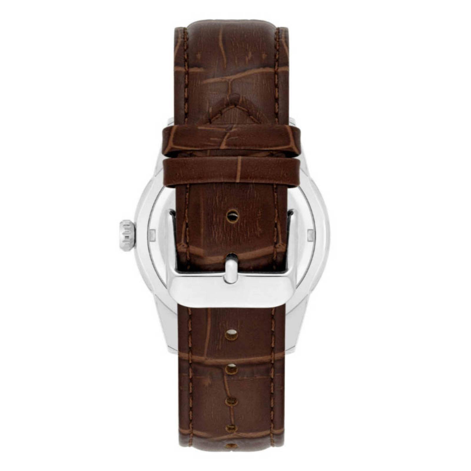 Reloj Armitron Dress Café 205048BKSVBN De Piel Hombre