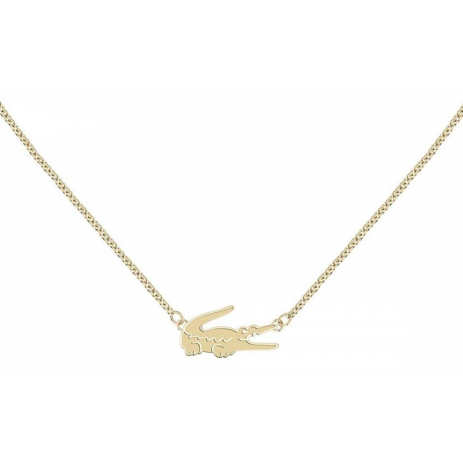 Collar Lacoste Crocodile Acero Inoxidable 2040045 Para Mujer
