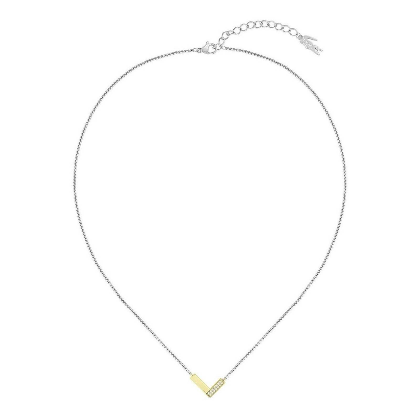 Collar Lacoste Impression Acero Inoxidable 2040001 Mujer