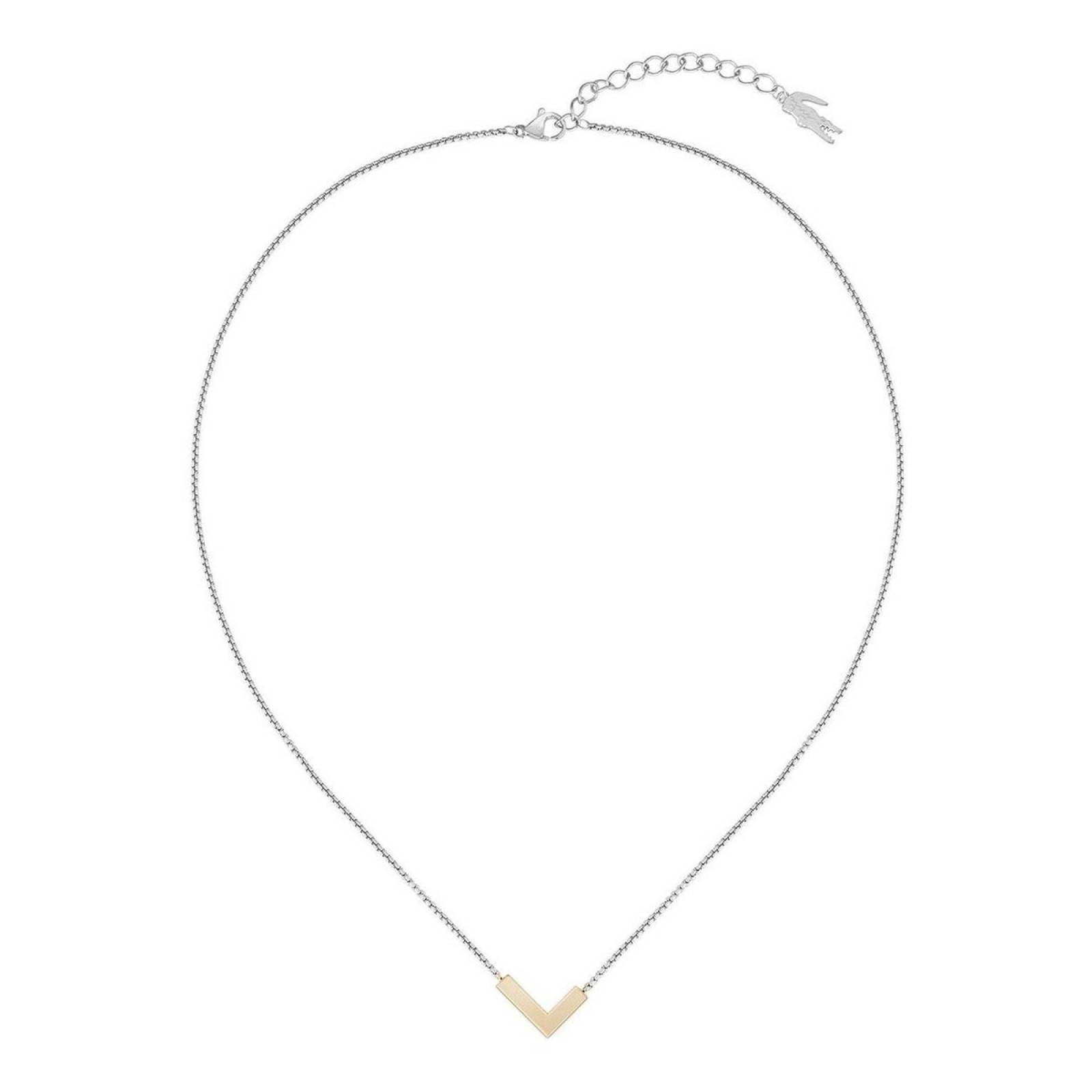 Collar Lacoste Impression Acero Inoxidable 2040002 Mujer
