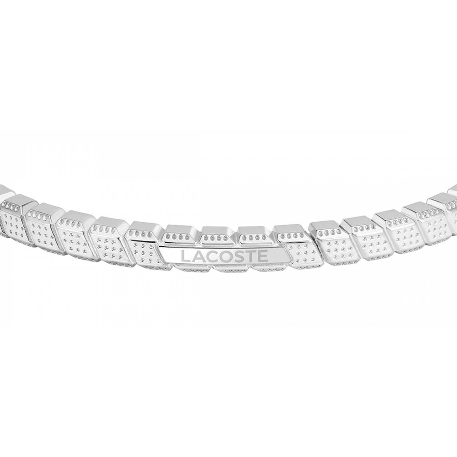 Pulsera Lacoste Dextra Acero Inoxidable 2040021 Para Mujer