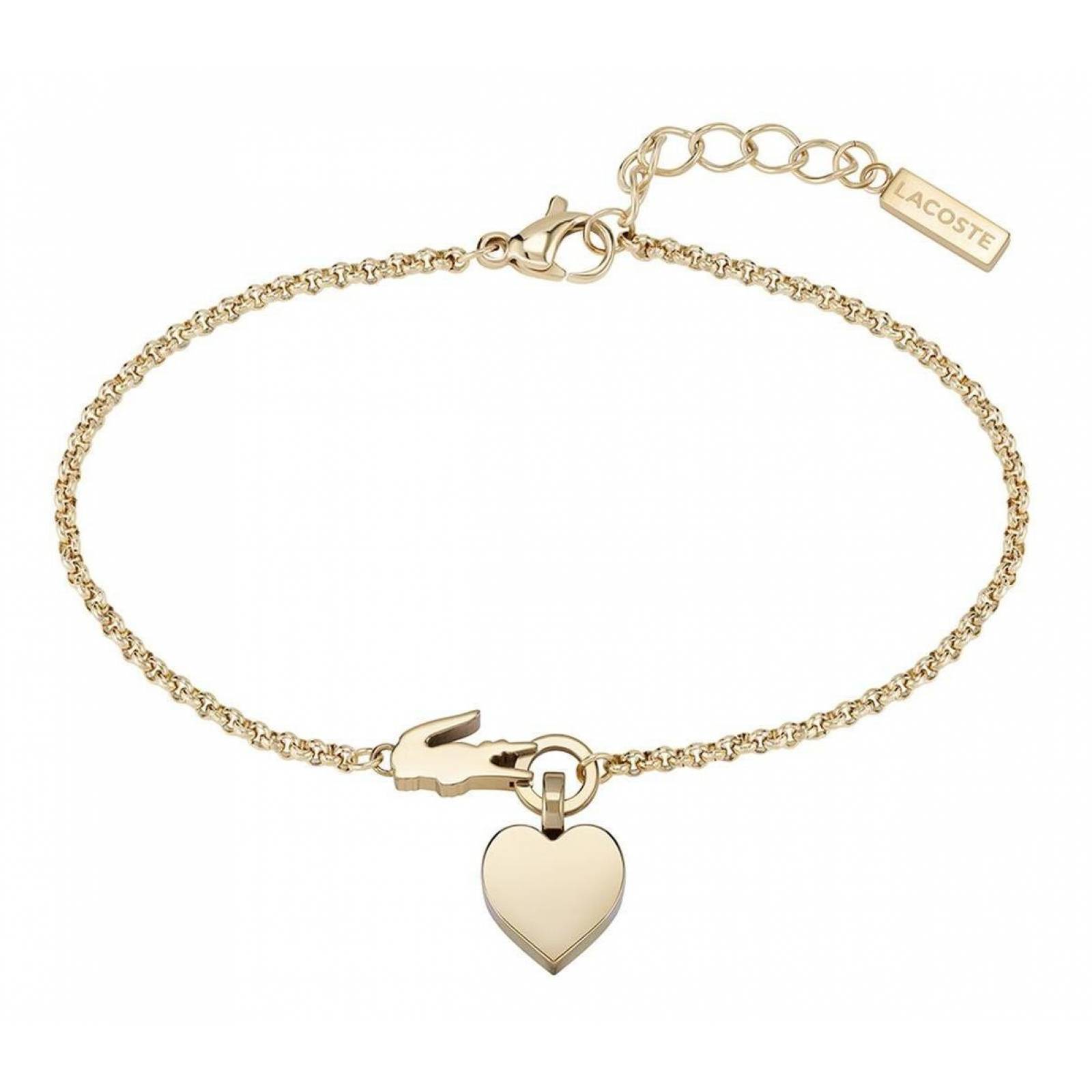 Pulsera Lacoste Love My Croc Acero Inoxidable 2040029 Mujer