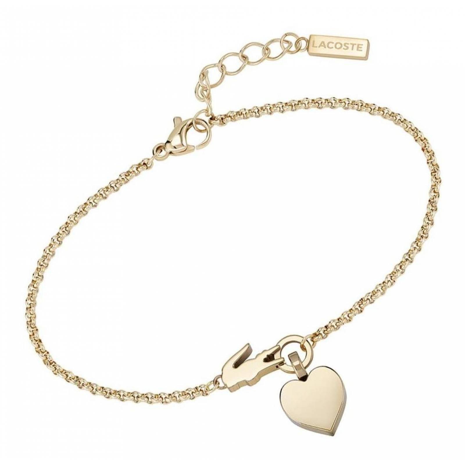 Pulsera Lacoste Love My Croc Acero Inoxidable 2040029 Mujer