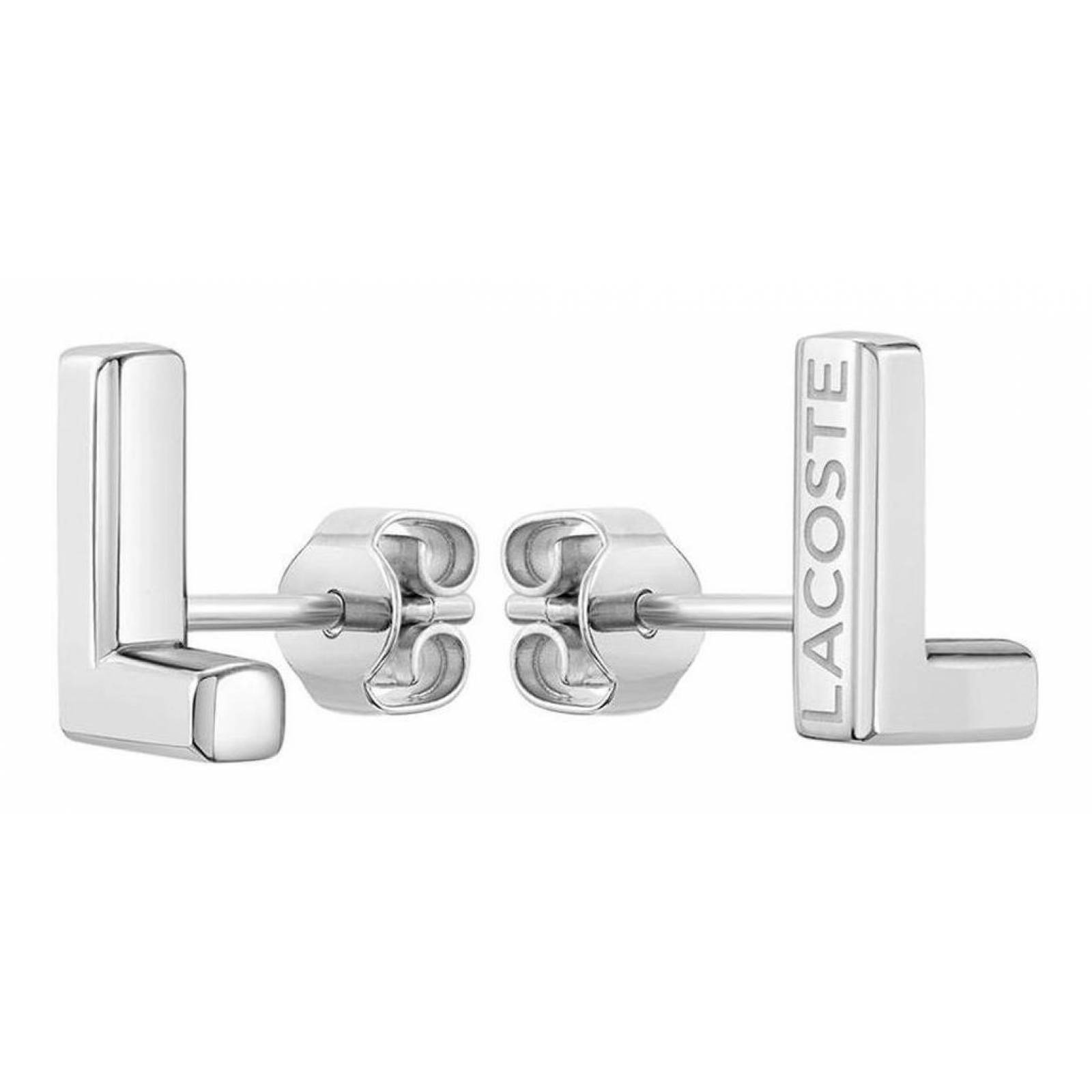 Aretes Lacoste Fundament Acero Inoxidable 2040009 Para Mujer