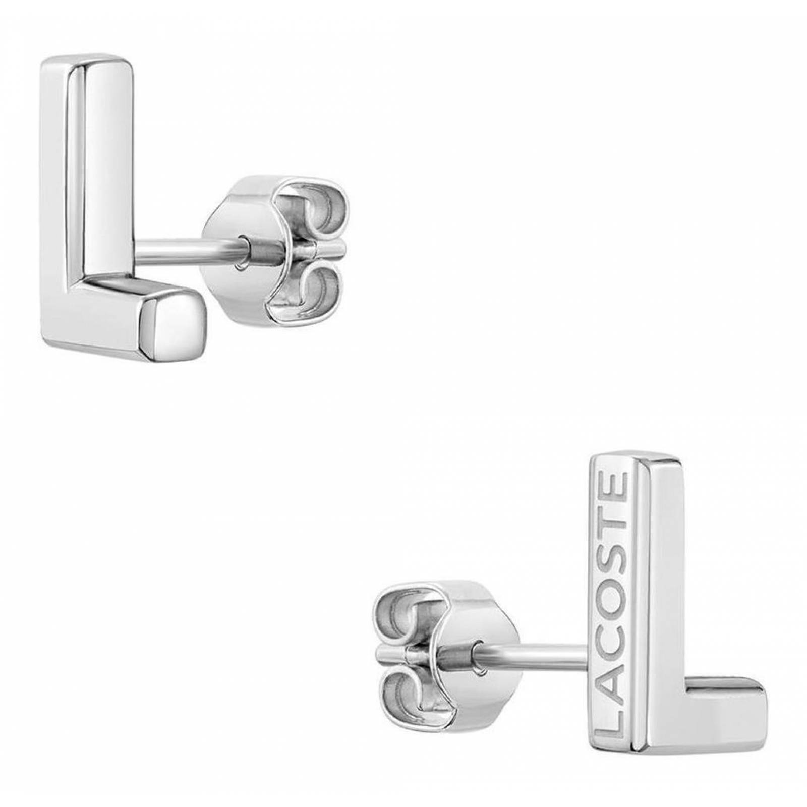 Aretes Lacoste Fundament Acero Inoxidable 2040009 Para Mujer