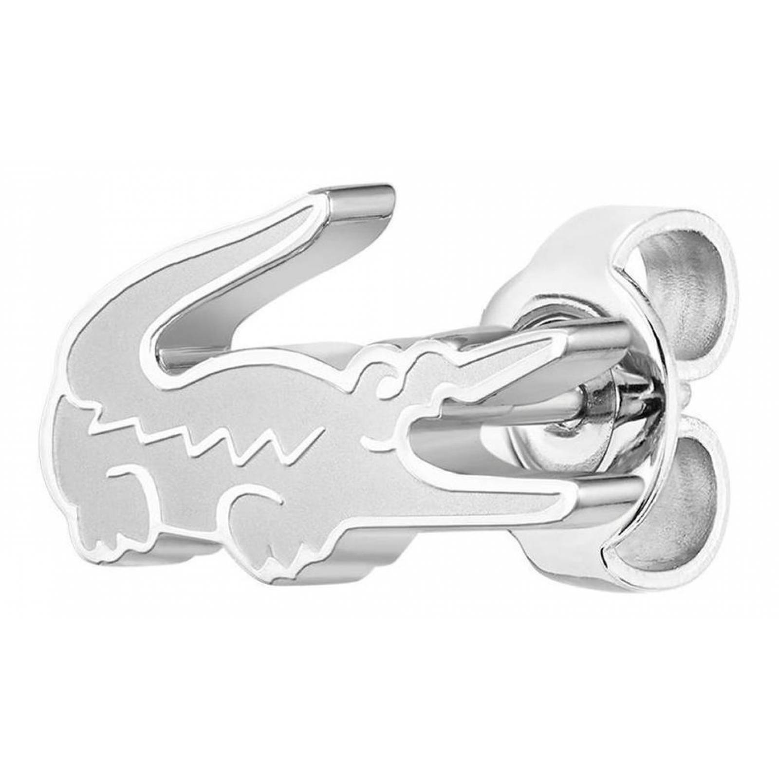 Aretes Lacoste Crocodile Acero Inoxidable 2040050 Para Mujer