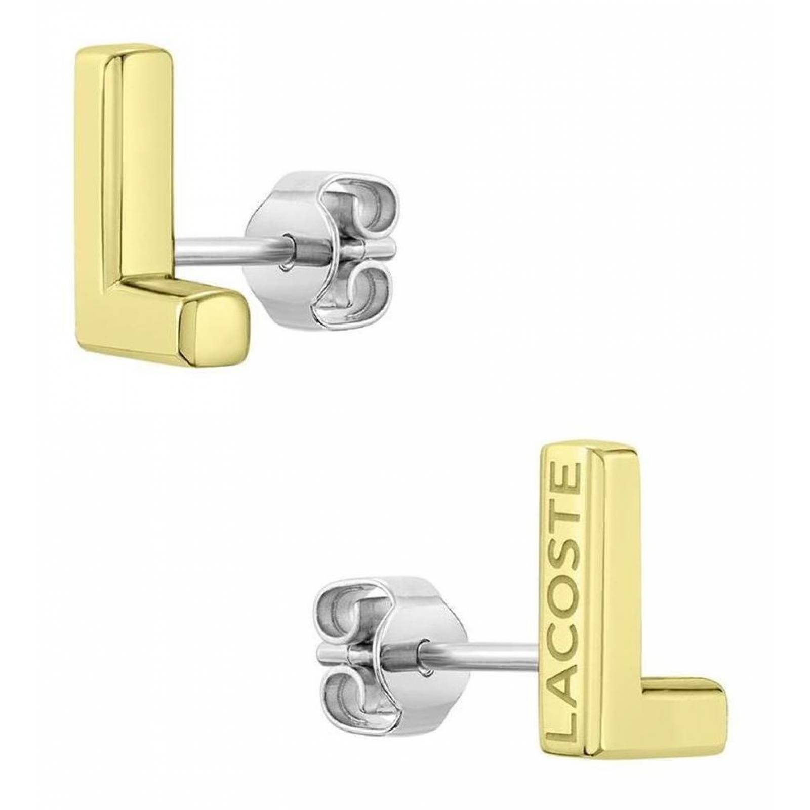 Aretes Lacoste Fundament Acero Inoxidable 2040010 Para Mujer