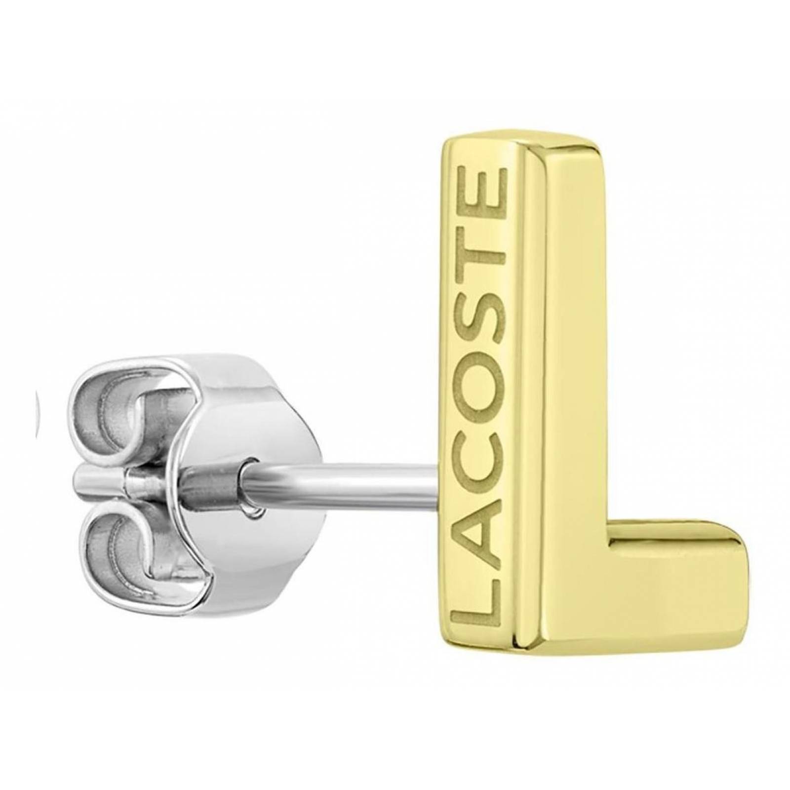 Aretes Lacoste Fundament Acero Inoxidable 2040010 Para Mujer