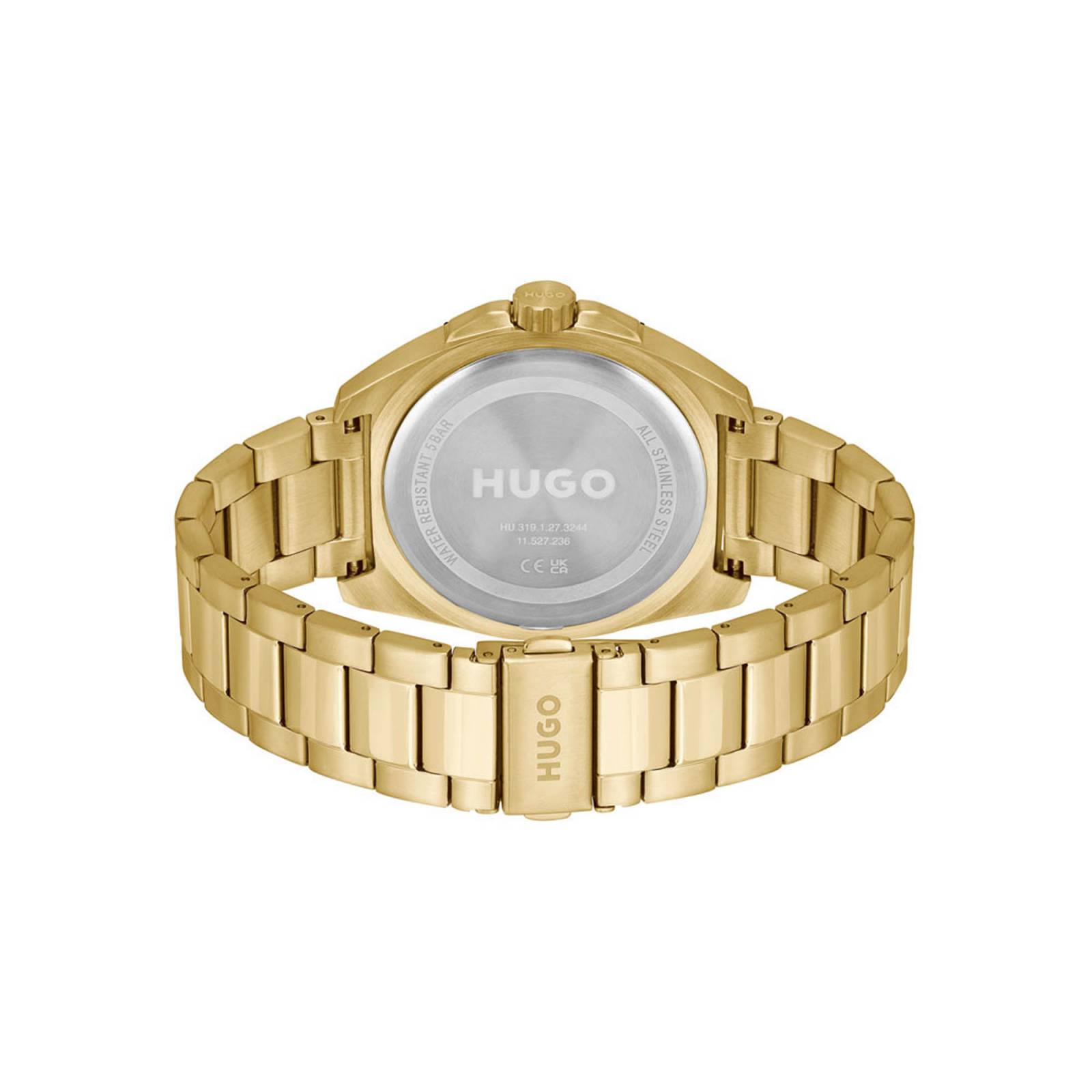 Reloj Hugo Boss Hombre Acero Chapado Oro 1530304 Num Visit