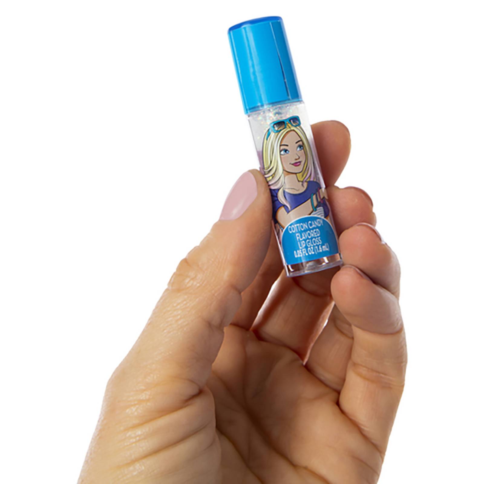 Set Labial Gloss Brillo Roll On Con Sabor 4 Piezas Barbie