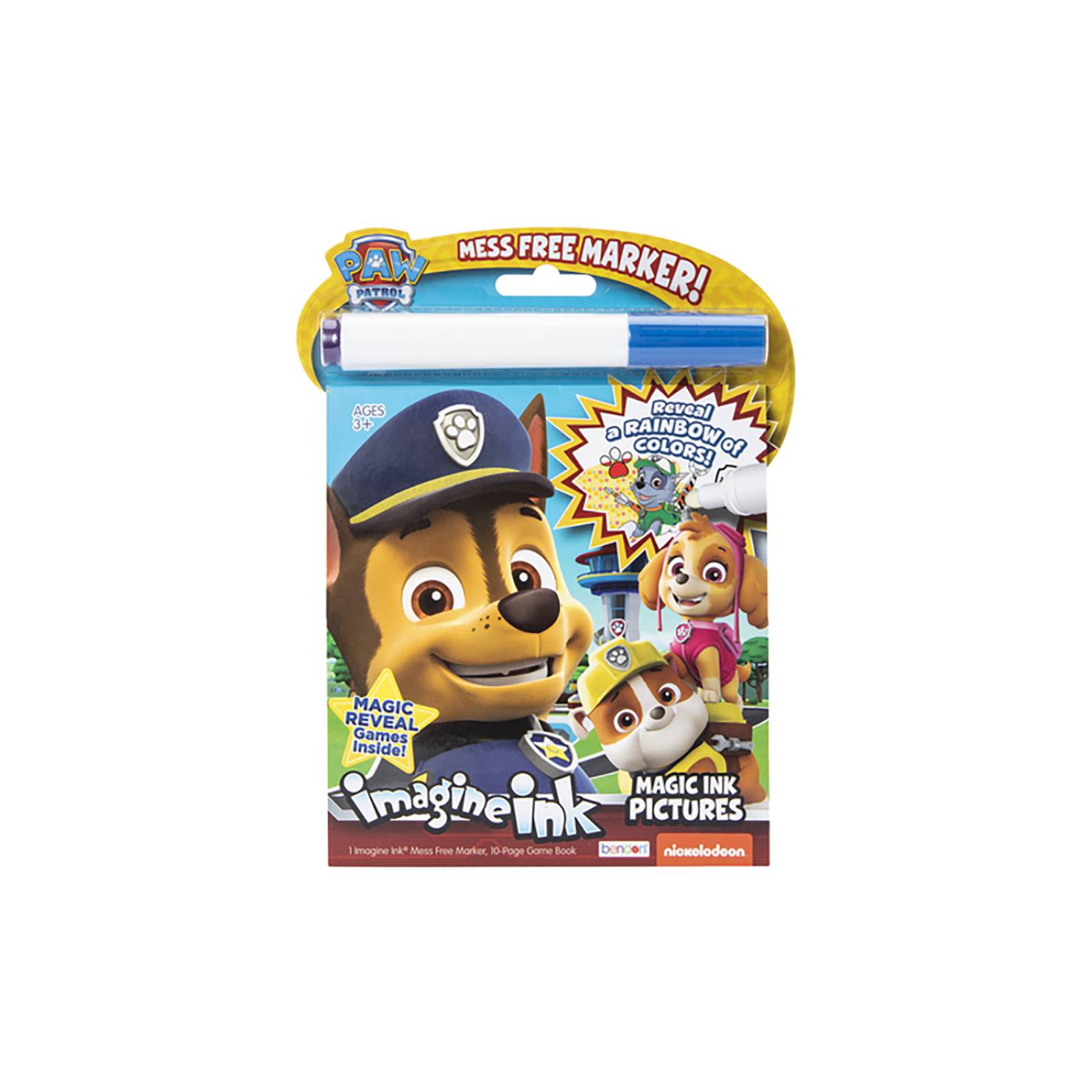 Libreta Cuaderno Colorear Paw Patrol Imagine ink Magic ink