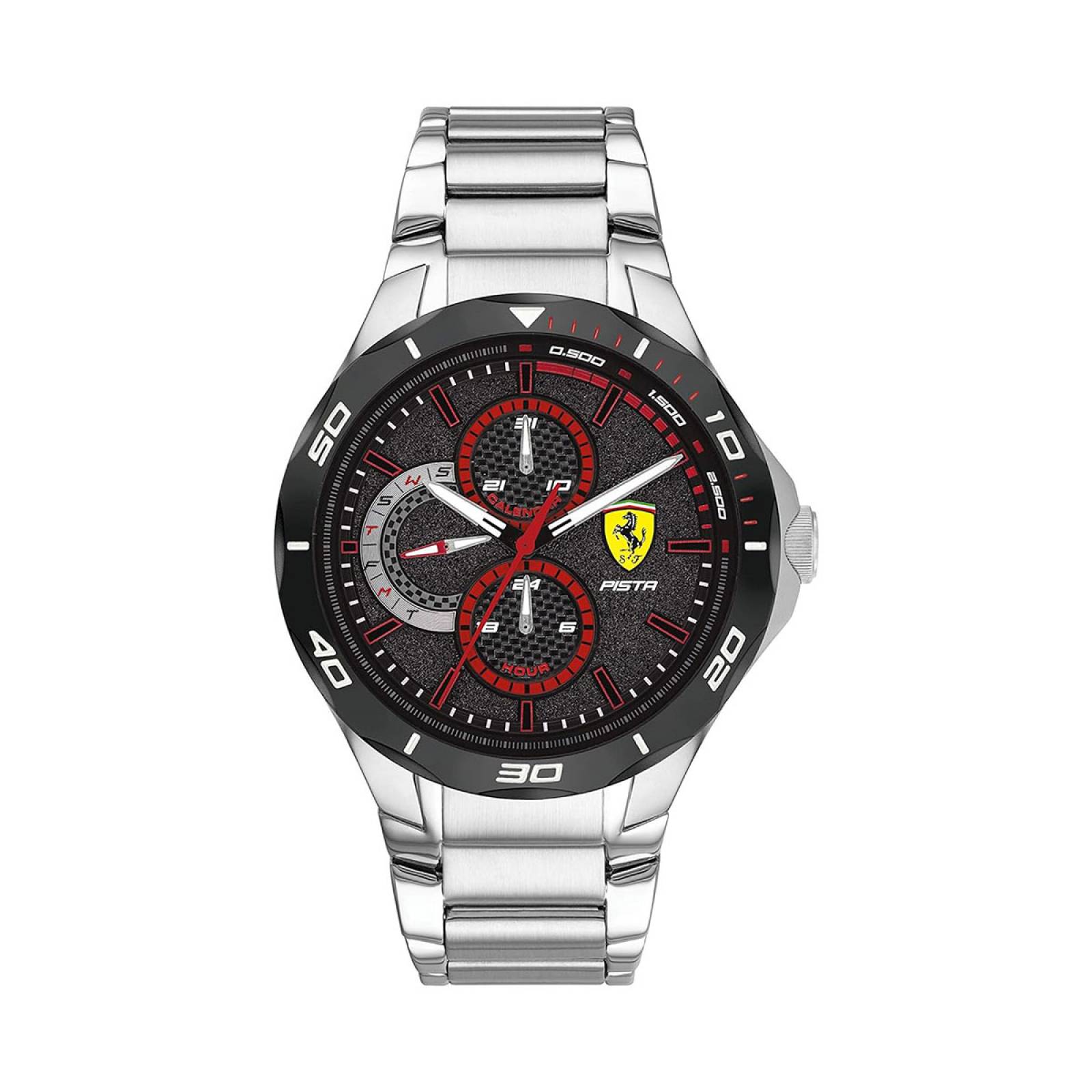 Reloj Ferrari Pista Plateado 0830726 Para Hombre