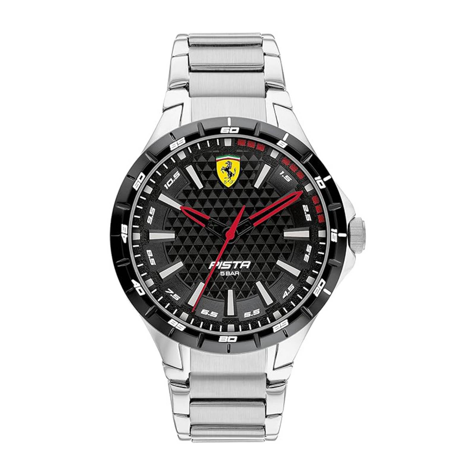 Reloj Ferrari Pista Plateado 0830864 Para Hombre