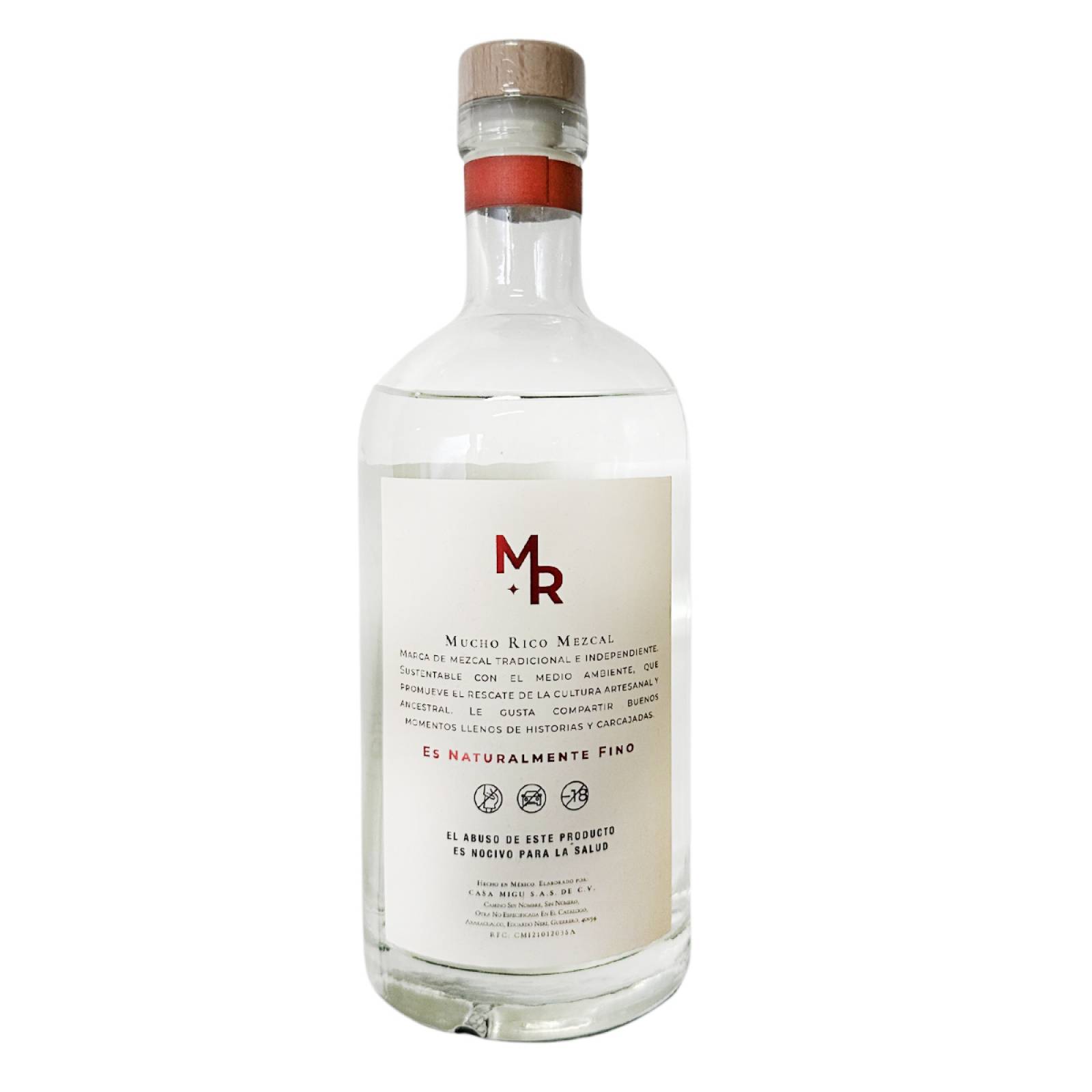 Mezcal Artesanal Joven Espadín Mucho Rico 700ml