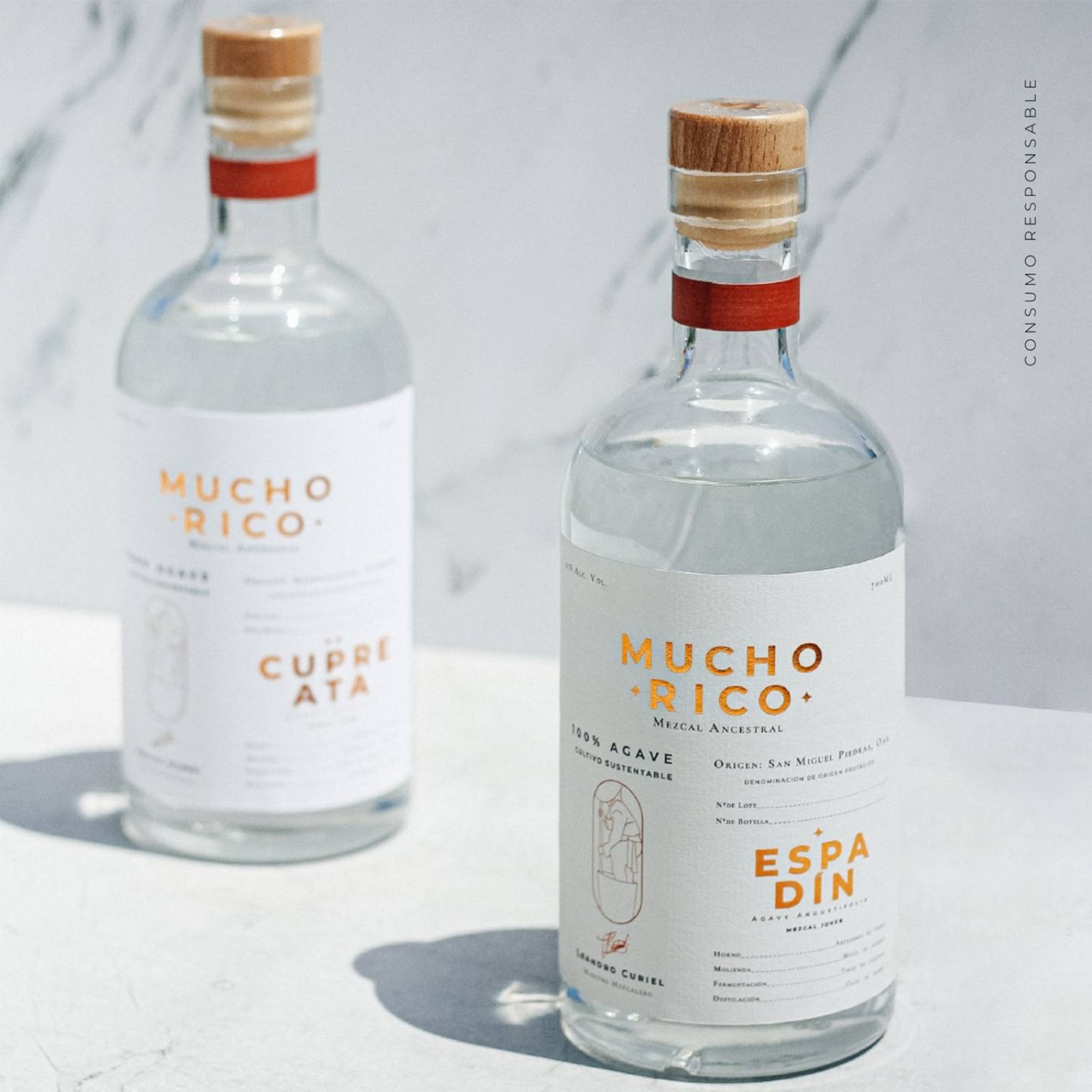 Mezcal Artesanal Joven Espadín Mucho Rico 700ml