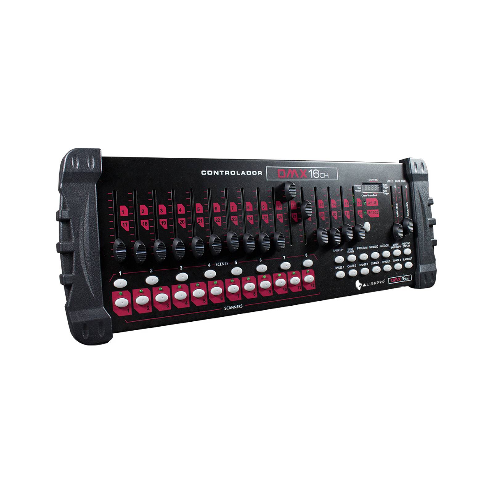 Controlador DMX 16 CH 10W Alienpro de 32 Canales