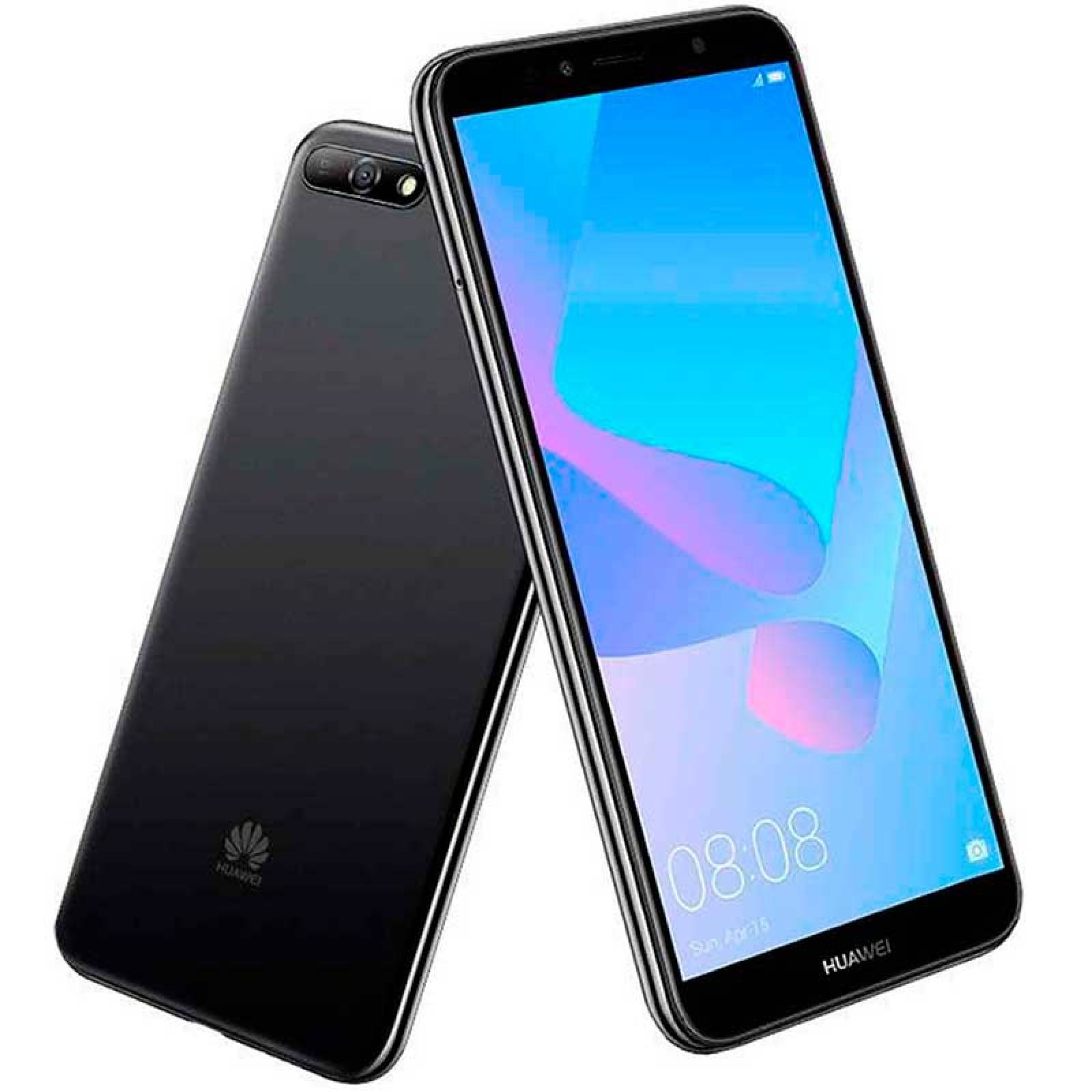 Celular Huawei Y6 2018 Atu-lx3 Liberado Sin Cargador - AZUL / NEGRO **Sin Cargador ni accesorios** Caja Abierta
