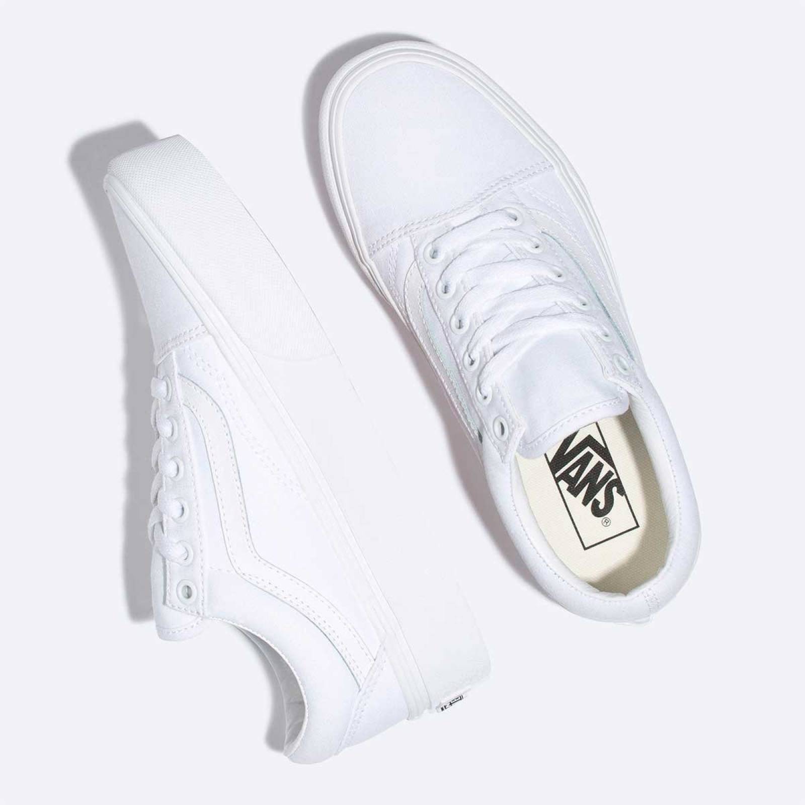 Tenis DAMA VANS OLD SKOOL WN0A3B3UW00 Blanco KP