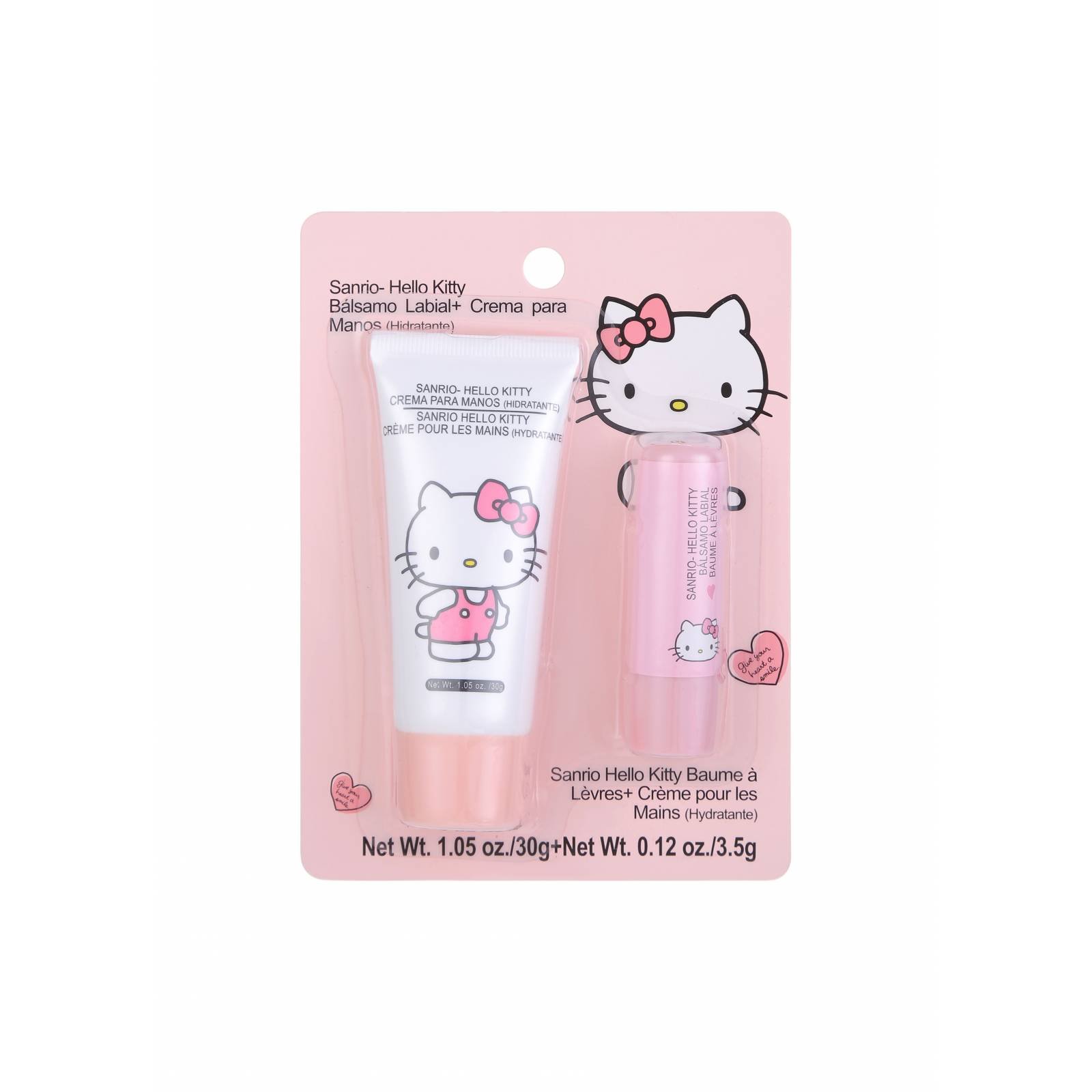 Set de bálsamo de labios + crema para manos de Hello Kitty - Sanrio