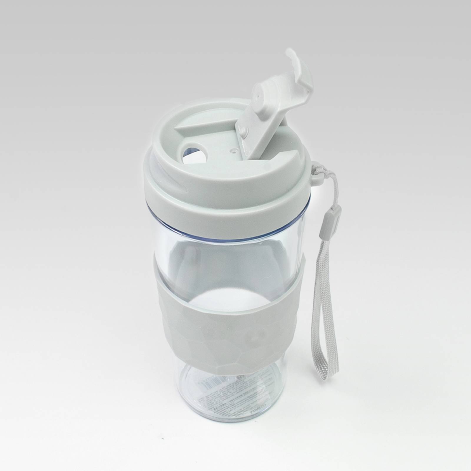 Botella de plástico  Gris  Mediana