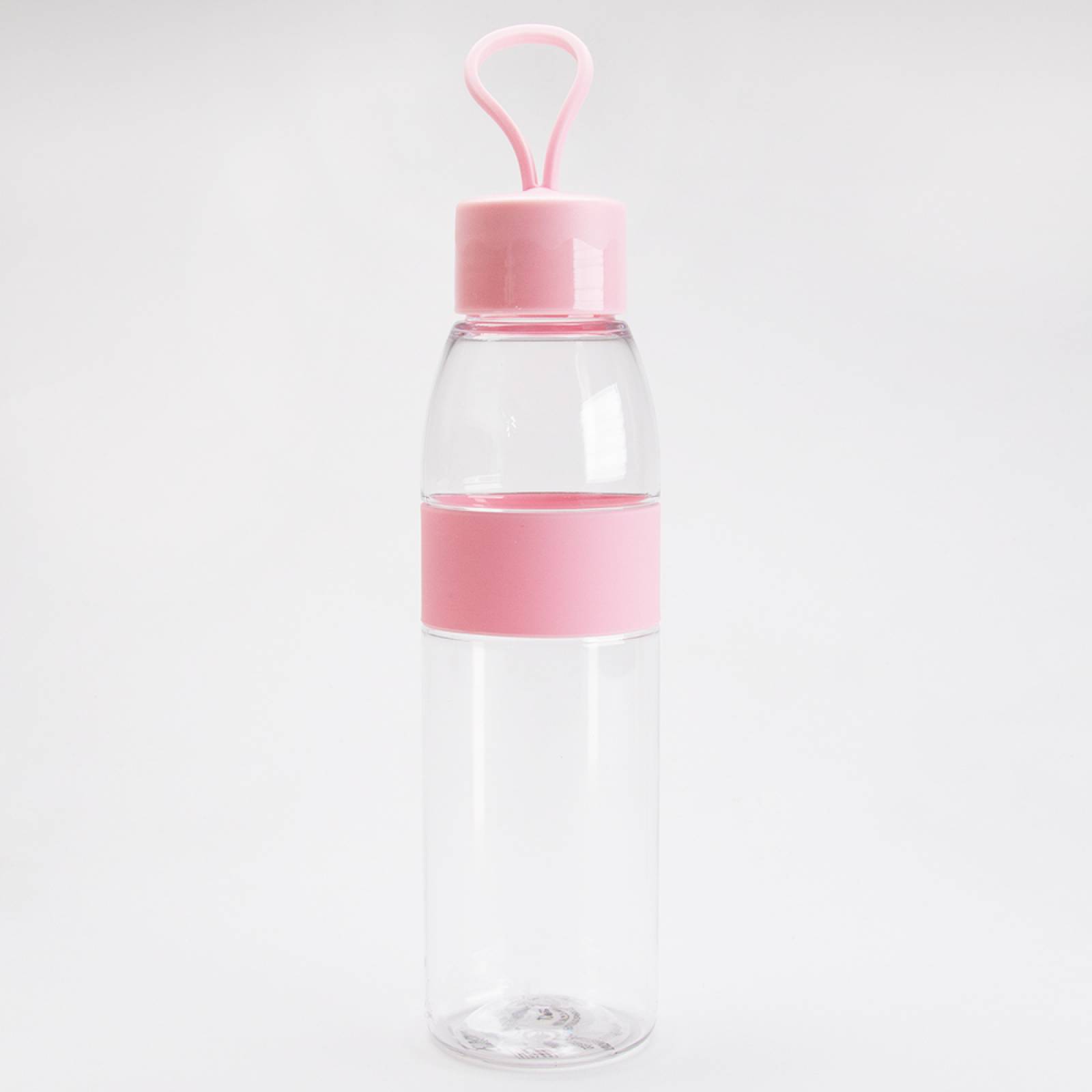 Botella de plástico  Rosa  Mediana