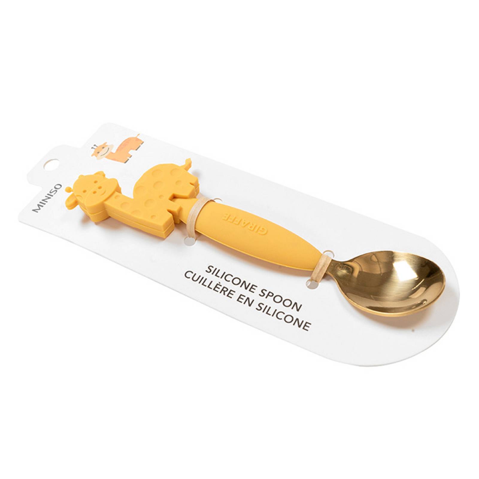 Miniso Cuchara Para Niños Animales Silicona Multicolor
