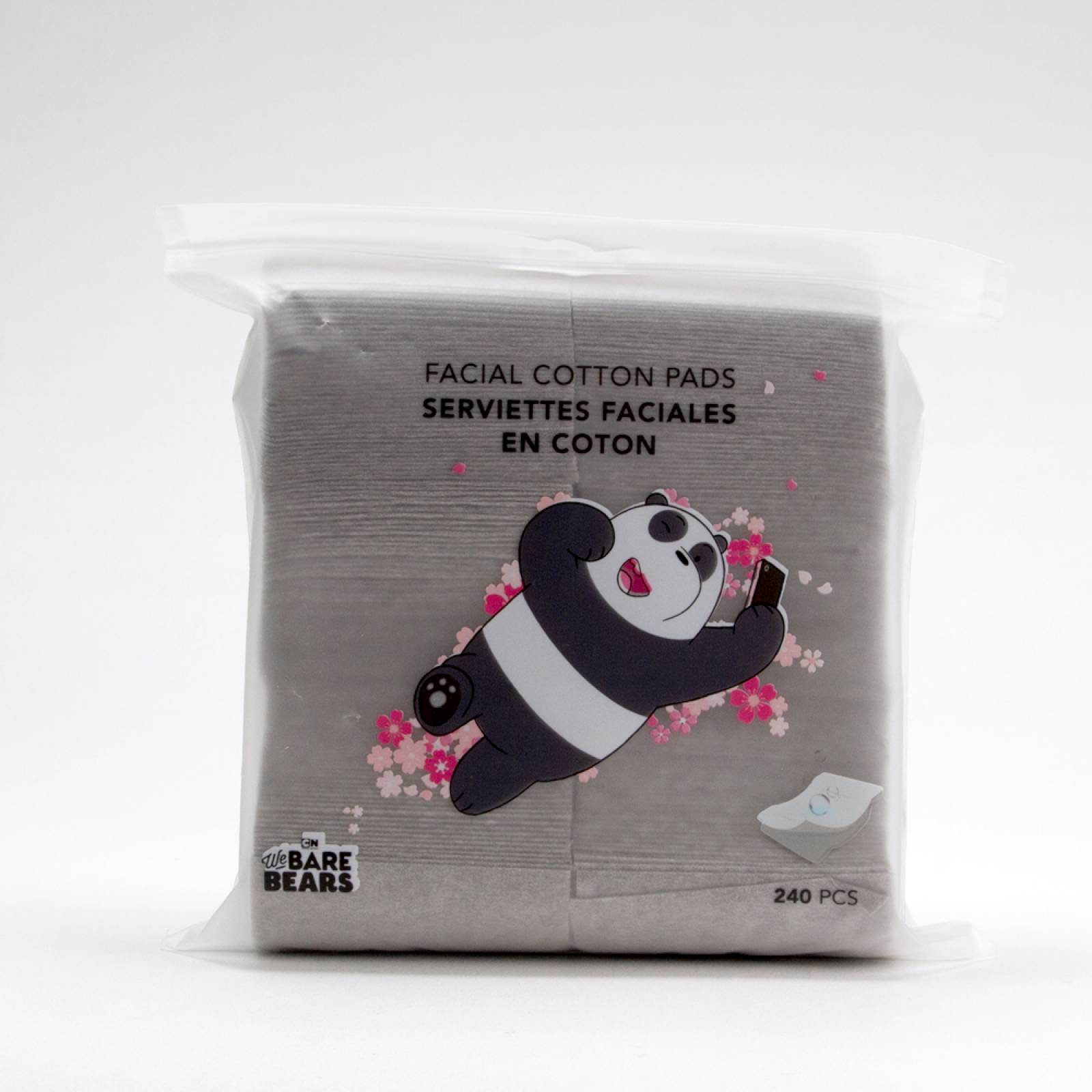 Paquete de almohadillas de algodón  Blanco  Chico   We Bare Bears