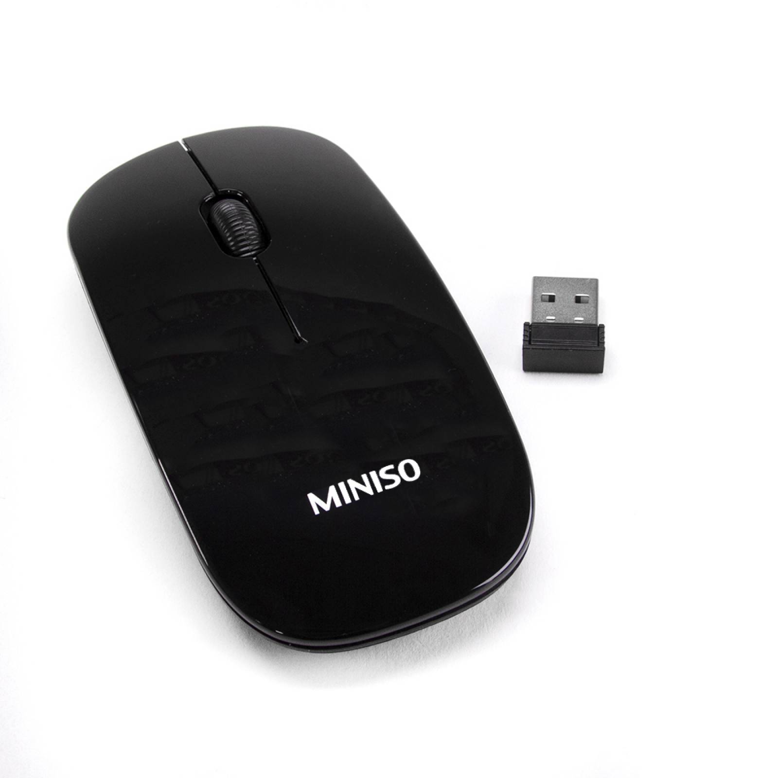 Miniso Mouse Inalámbrico Ultradelgado Negro 11 5x2x5 cm
