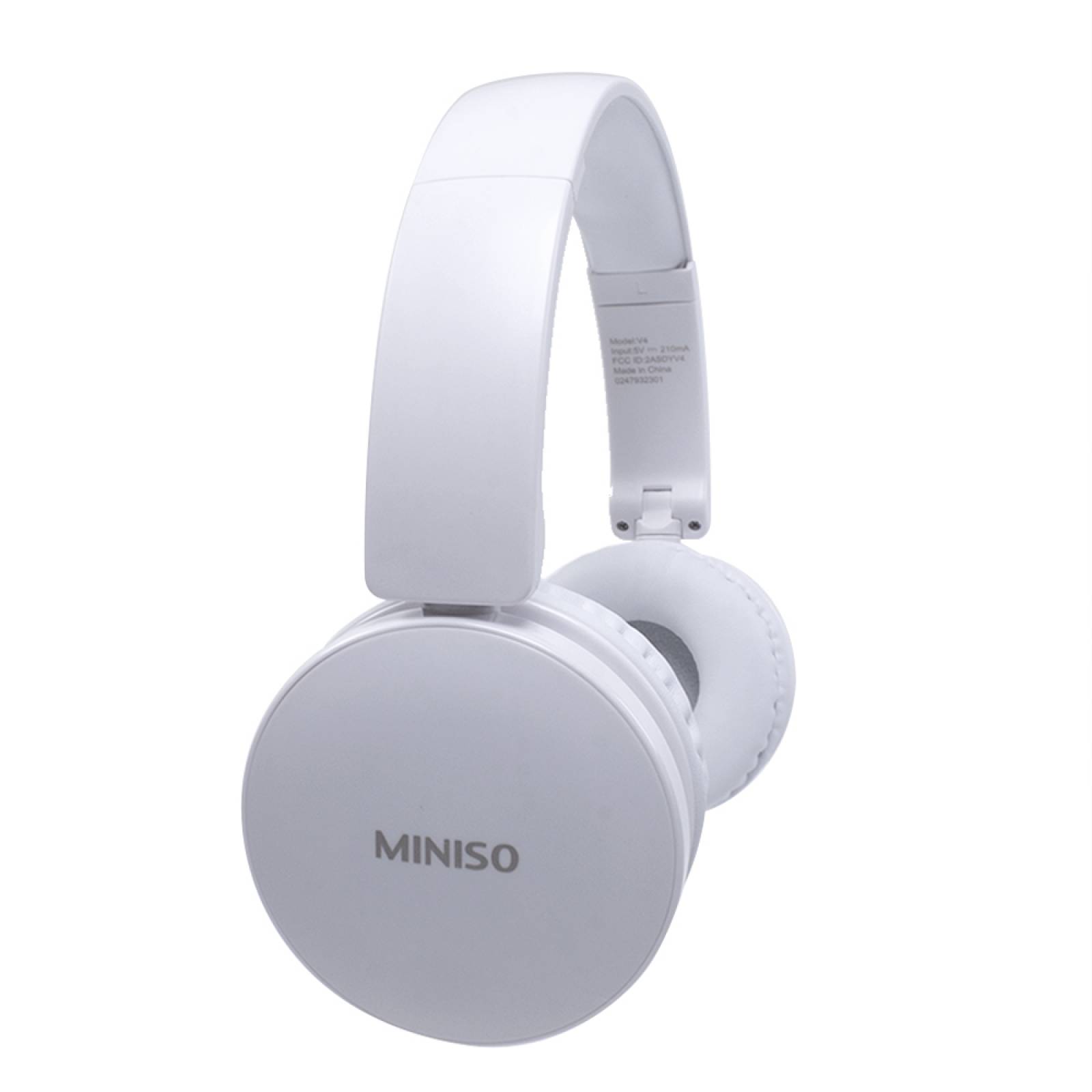 Audífonos de diadema inalámbricos  Modelo V4  Blanco